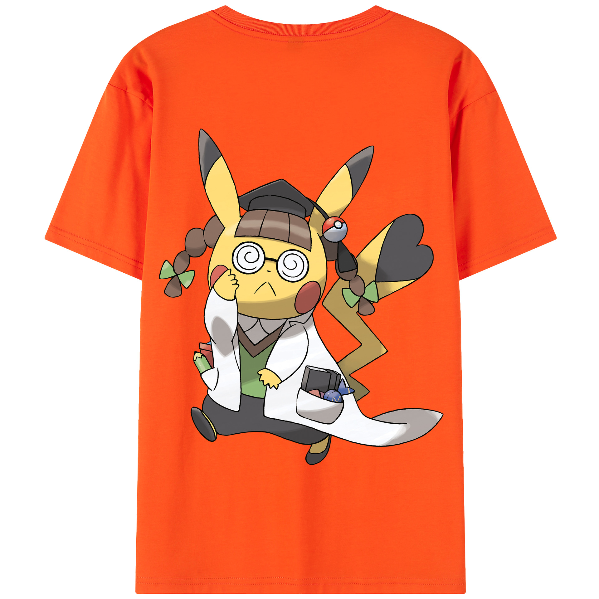 （画像用） ポケットモンスター Pokémon 綿100％半袖Tシャツ（背面プリント）