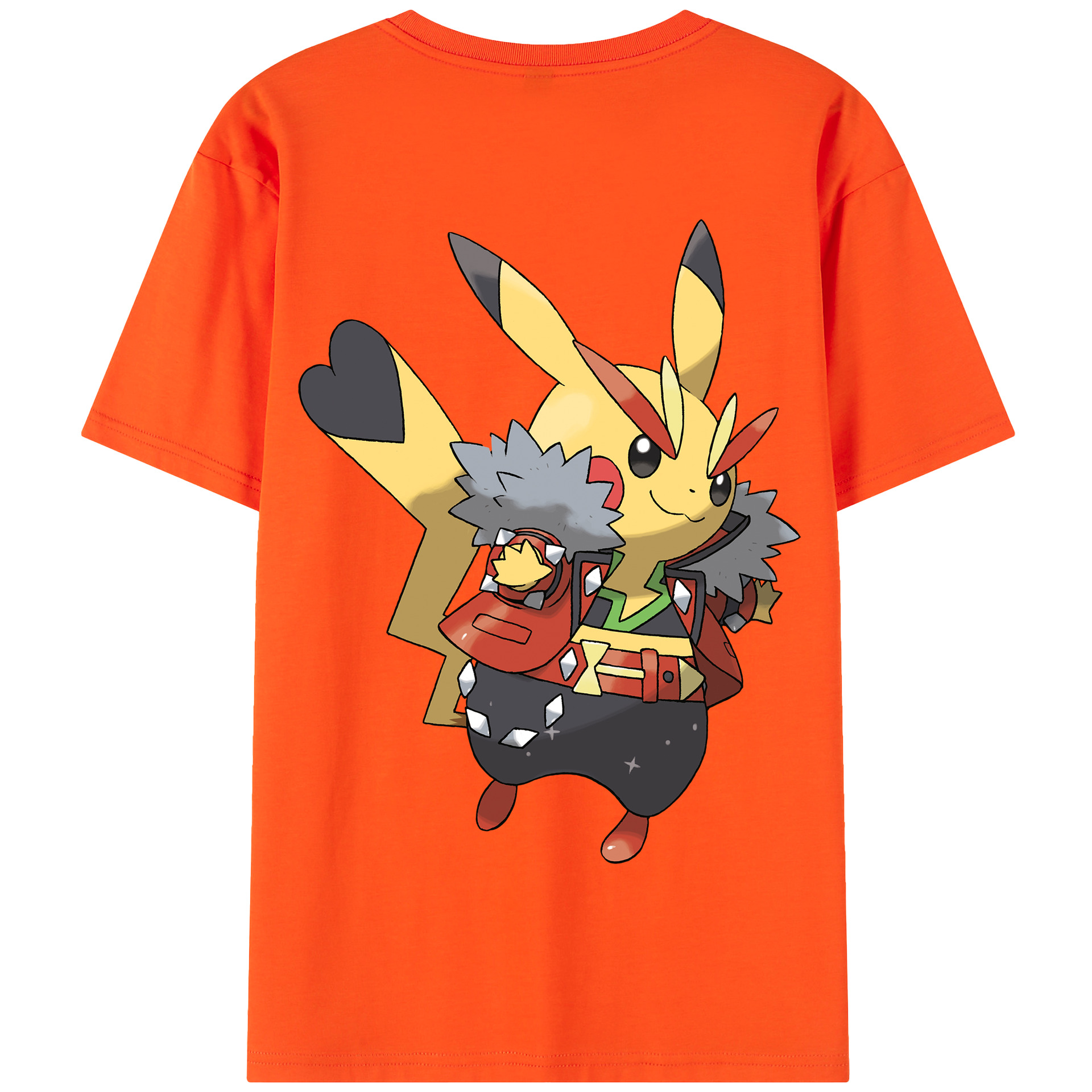 （画像用） ポケットモンスター Pokémon 綿100％半袖Tシャツ（背面プリント）