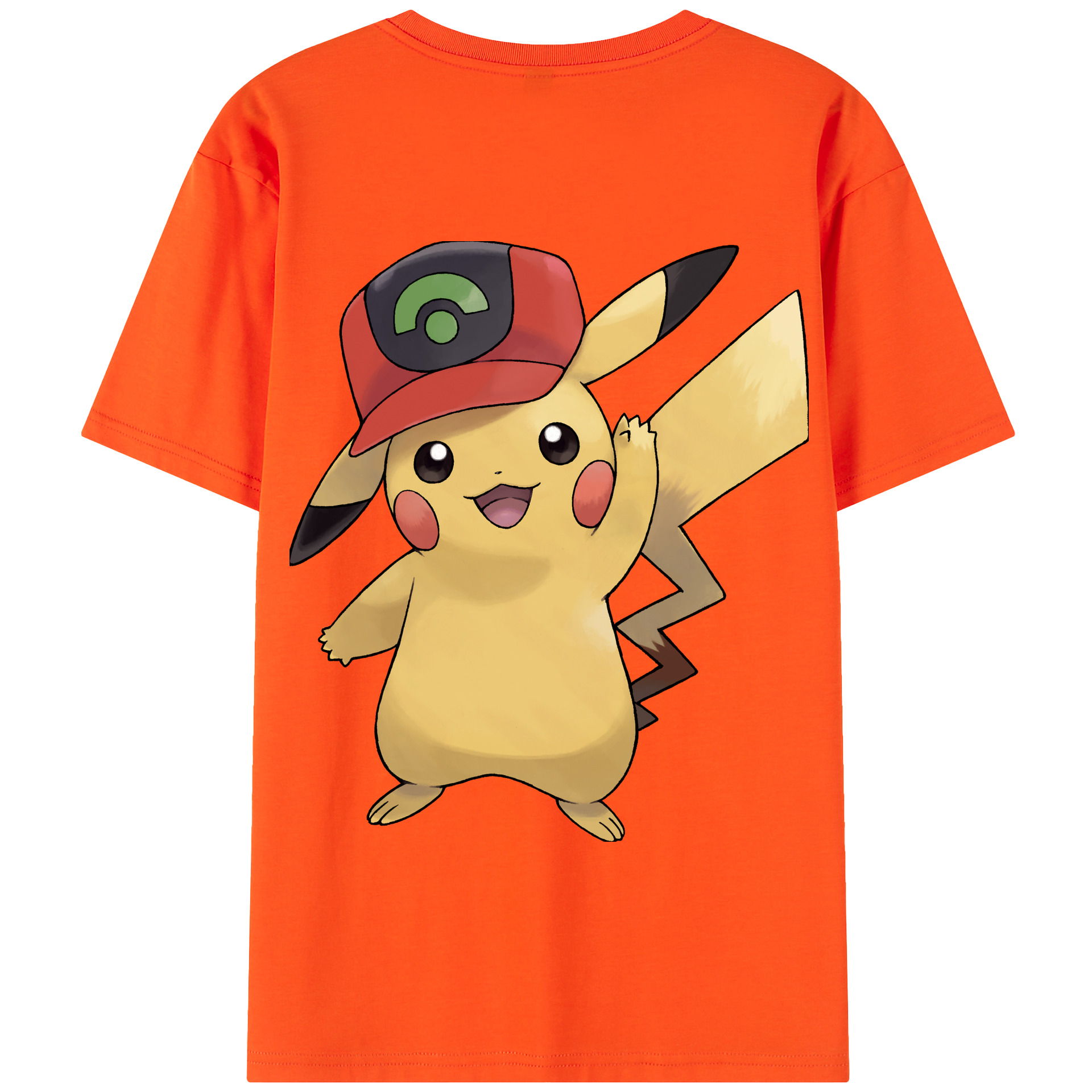 （画像用） ポケットモンスター Pokémon 綿100％半袖Tシャツ（背面プリント）