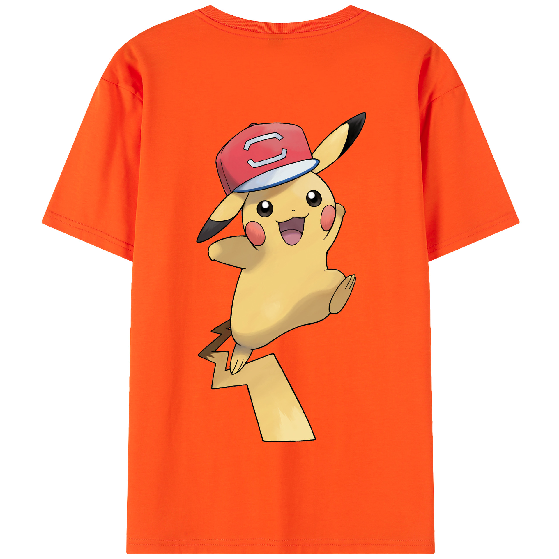 （画像用） ポケットモンスター Pokémon 綿100％半袖Tシャツ（背面プリント）