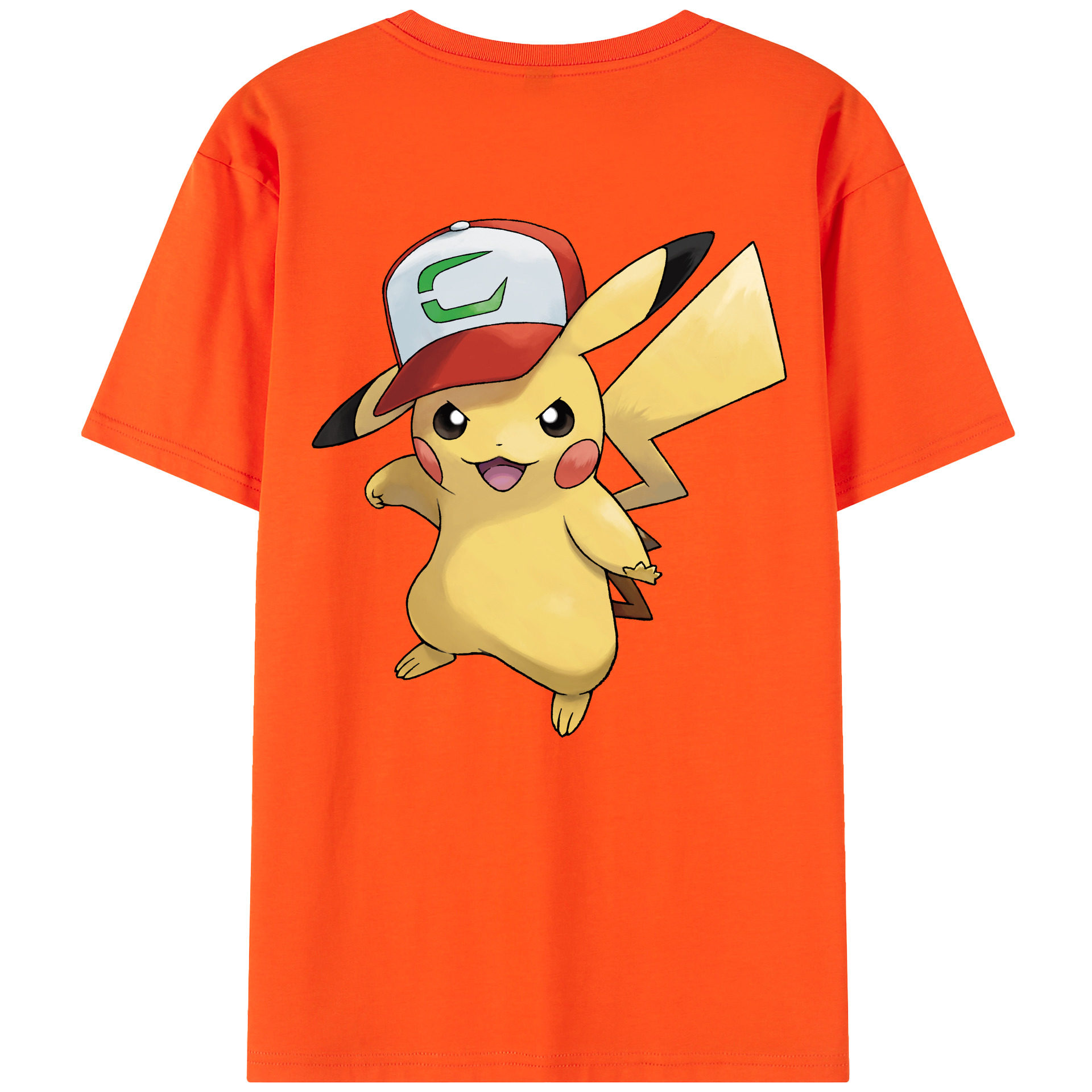 （画像用） ポケットモンスター Pokémon 綿100％半袖Tシャツ（背面プリント）