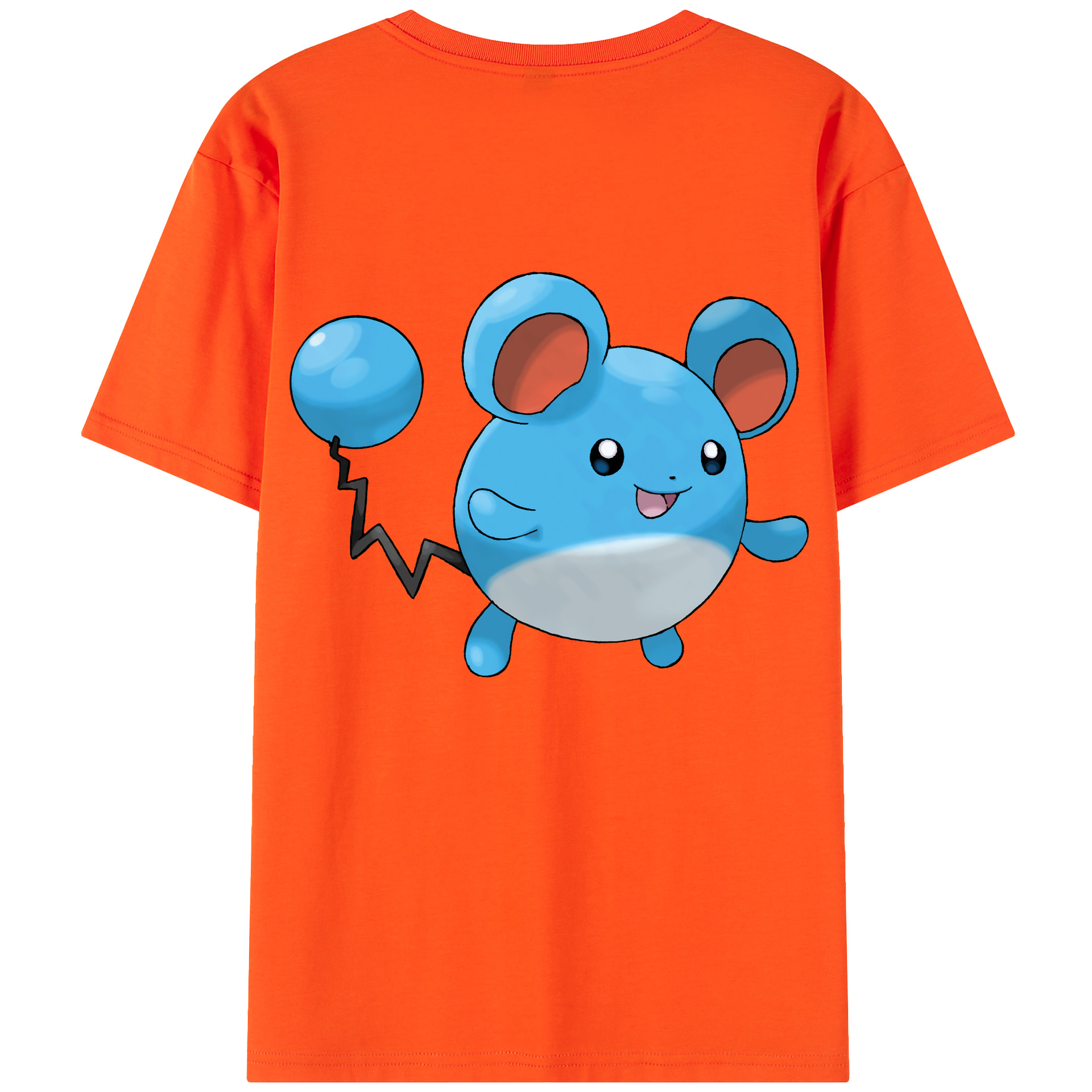 （画像用） ポケットモンスター Pokémon 綿100％半袖Tシャツ（背面プリント）