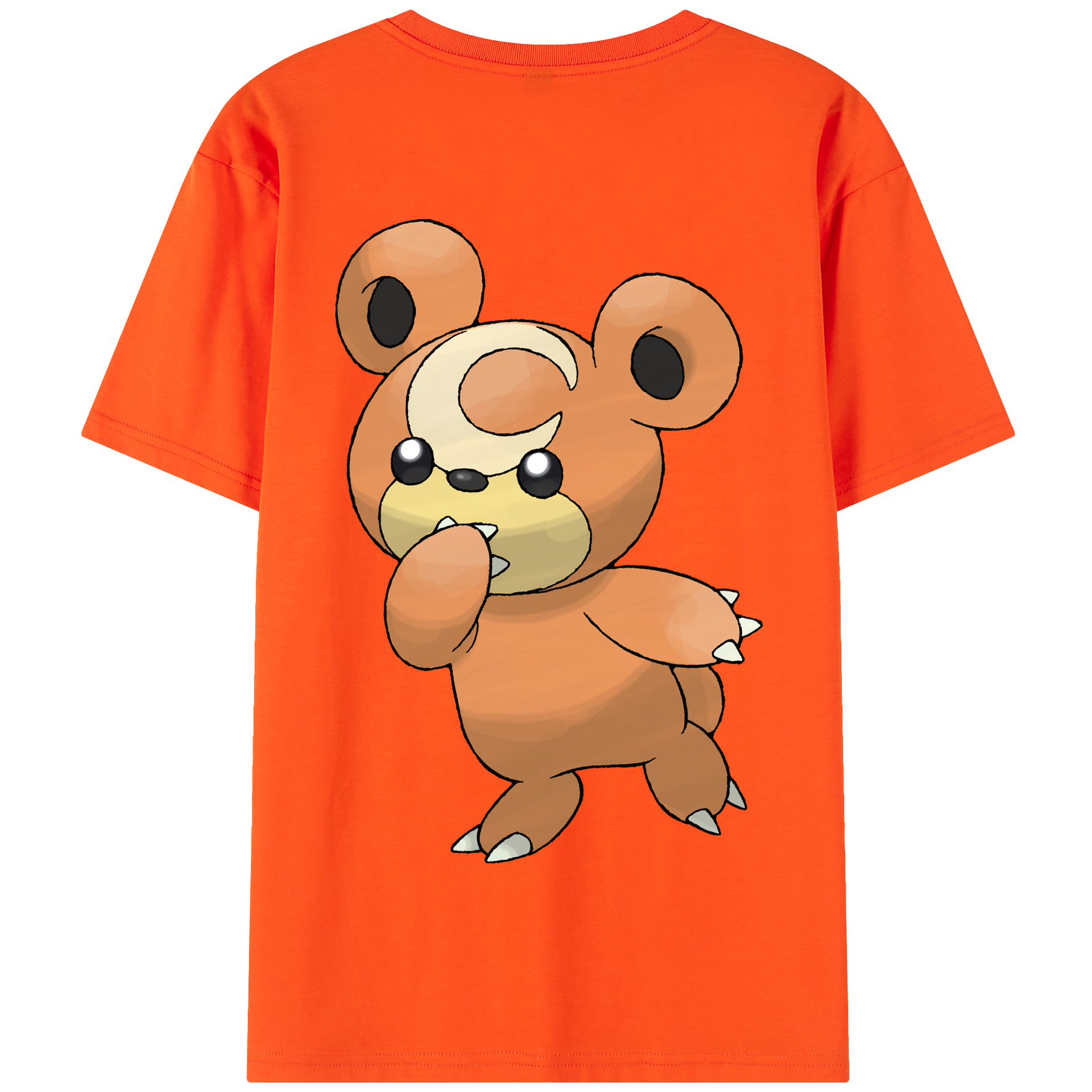 （画像用） ポケットモンスター Pokémon 綿100％半袖Tシャツ（背面プリント）
