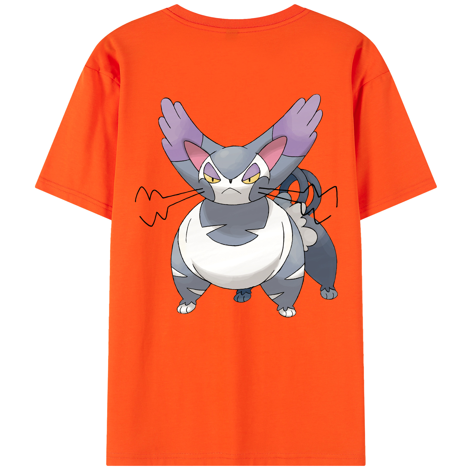 （画像用） ポケットモンスター Pokémon 綿100％半袖Tシャツ（背面プリント）