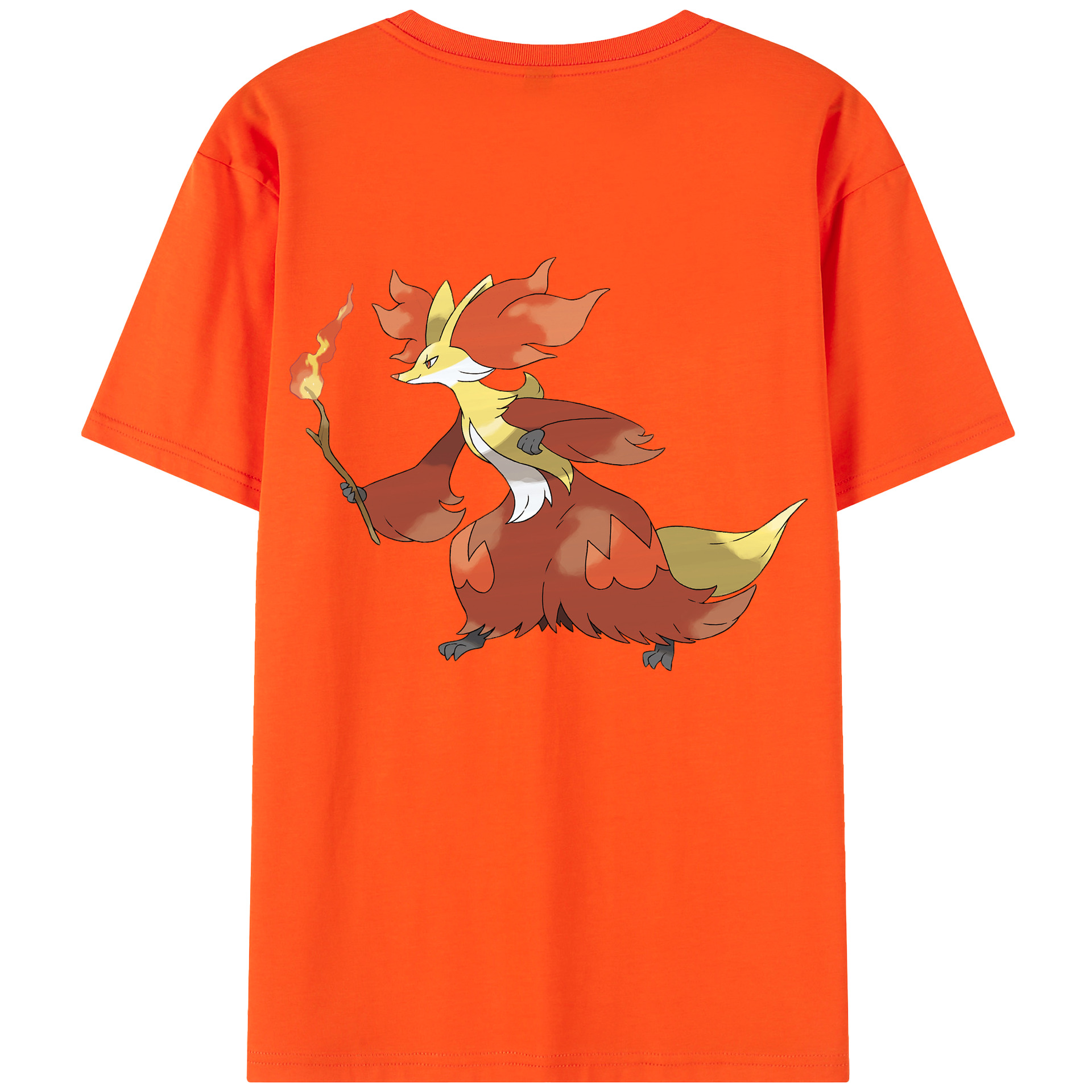 （画像用） ポケットモンスター Pokémon 綿100％半袖Tシャツ（背面プリント）