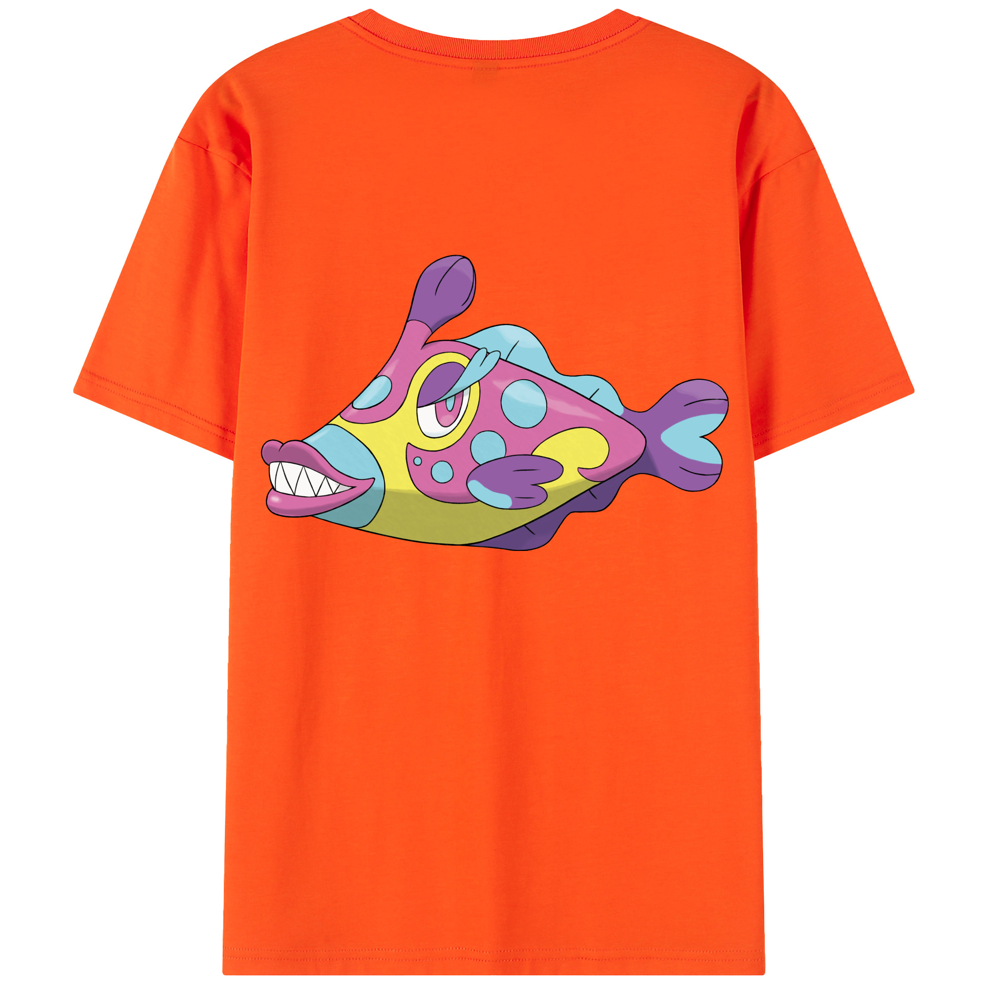 （画像用） ポケットモンスター Pokémon 綿100％半袖Tシャツ（背面プリント）