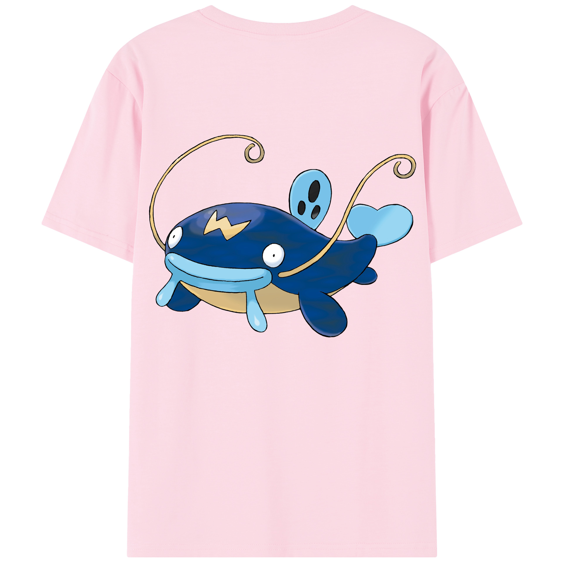 （画像用） ポケットモンスター Pokémon 綿100％半袖Tシャツ（背面プリント）