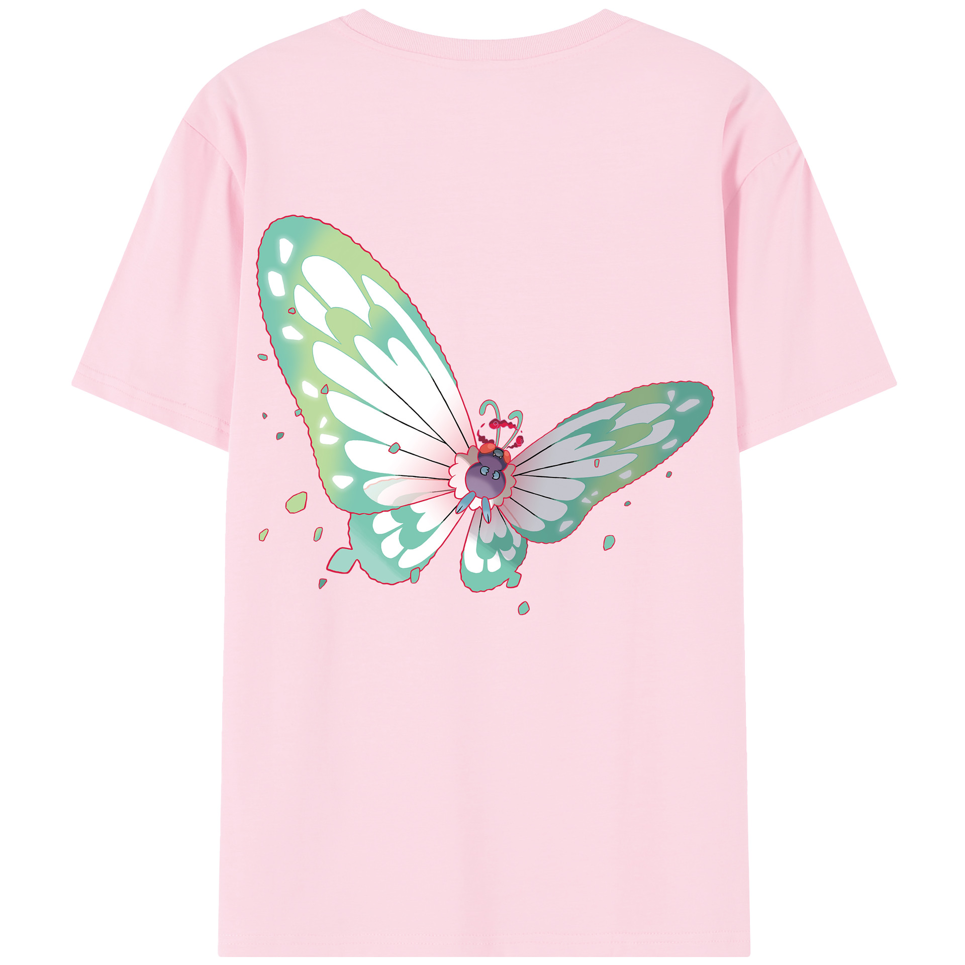 （画像用） ポケットモンスター Pokémon 綿100％半袖Tシャツ（背面プリント）