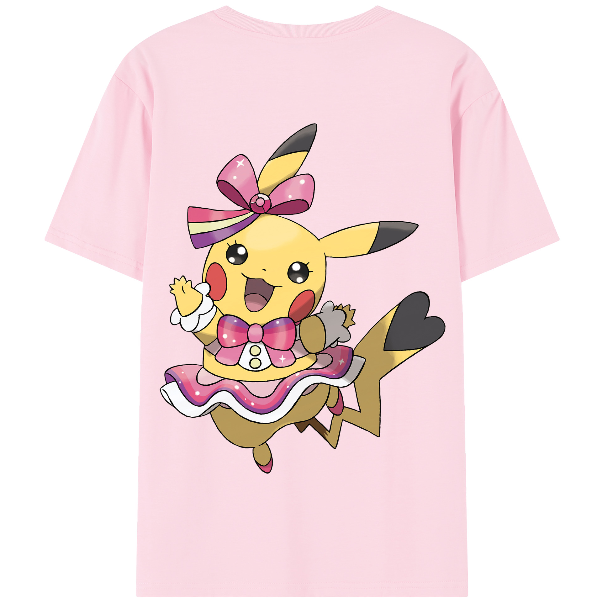 （画像用） ポケットモンスター Pokémon 綿100％半袖Tシャツ（背面プリント）