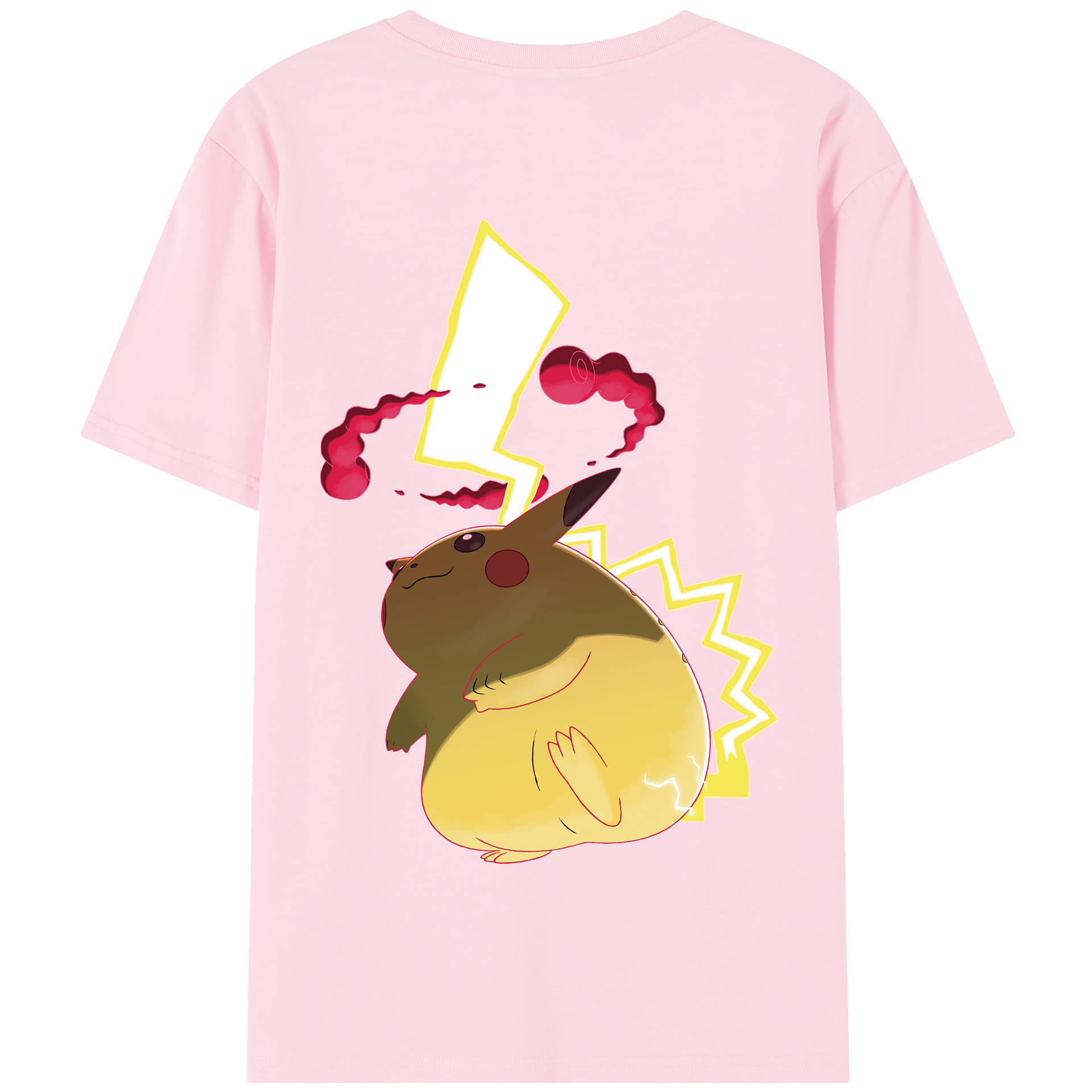 （画像用） ポケットモンスター Pokémon 綿100％半袖Tシャツ（背面プリント）