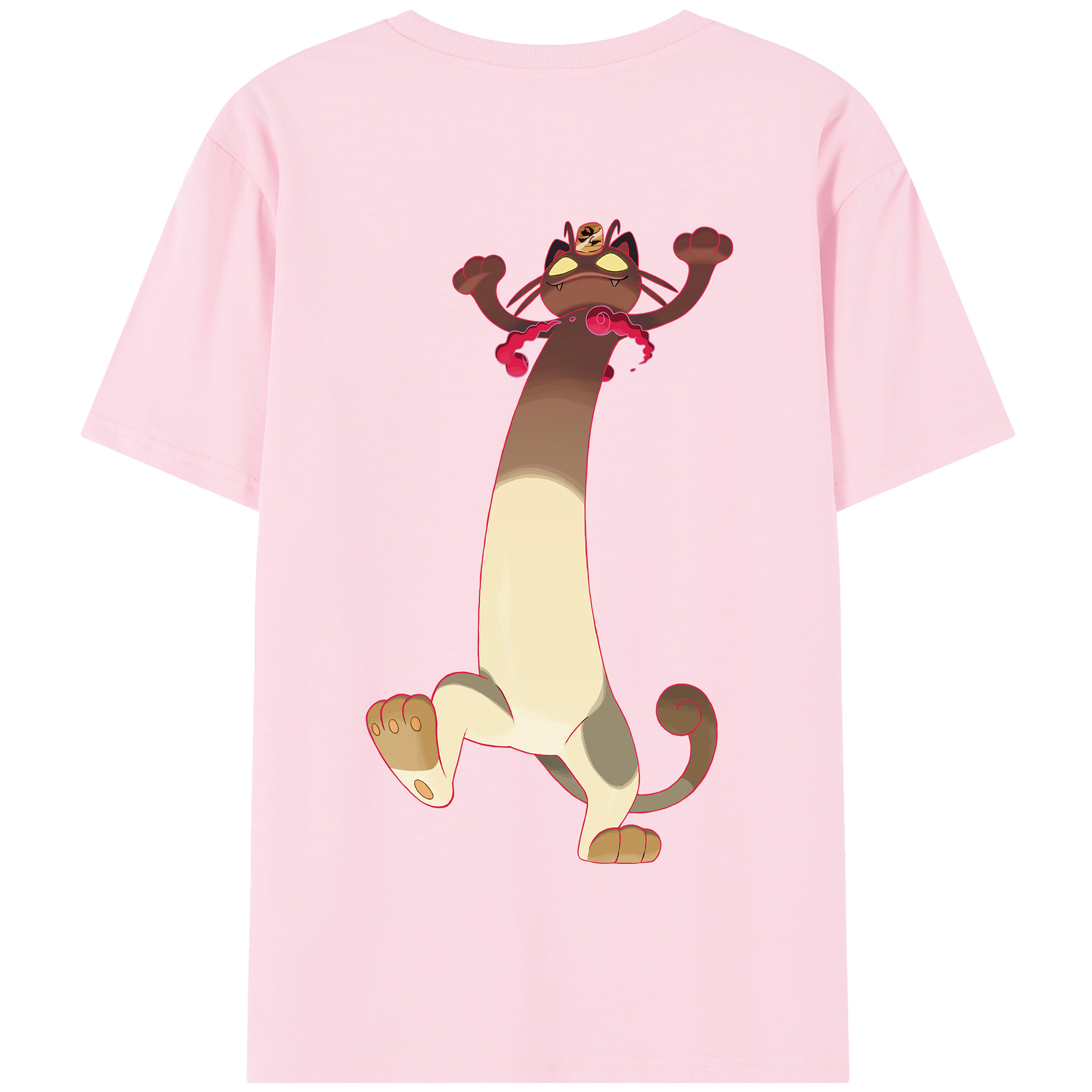 （画像用） ポケットモンスター Pokémon 綿100％半袖Tシャツ（背面プリント）