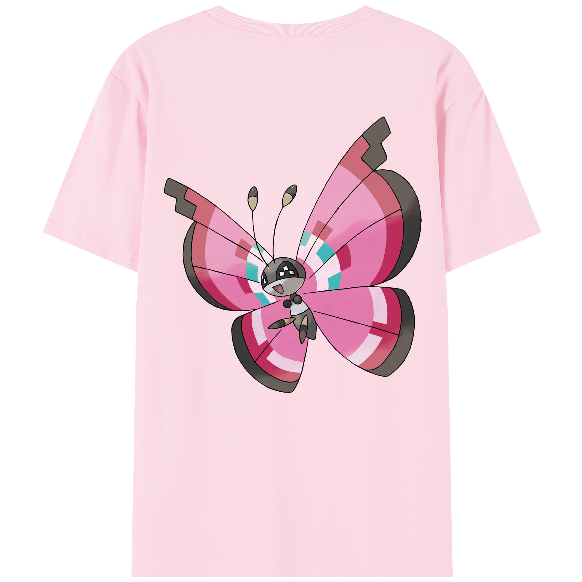 （画像用） ポケットモンスター Pokémon 綿100％半袖Tシャツ（背面プリント）