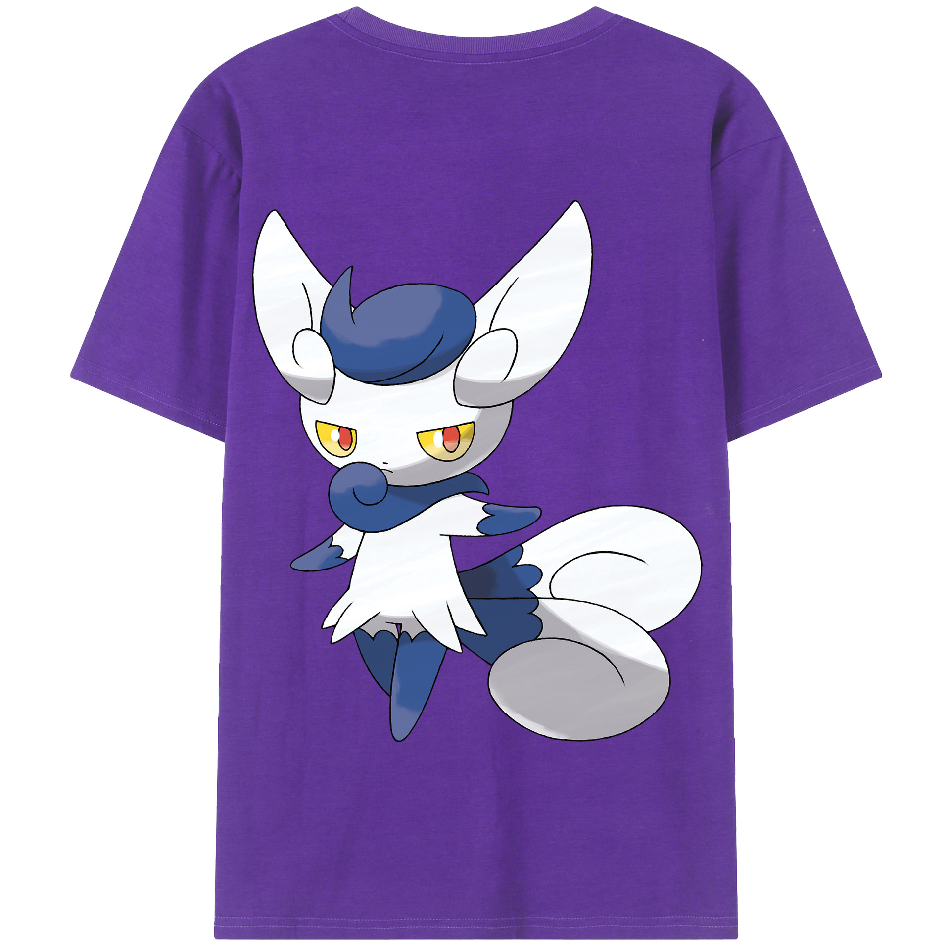 （画像用） ポケットモンスター Pokémon 綿100％半袖Tシャツ（背面プリント）