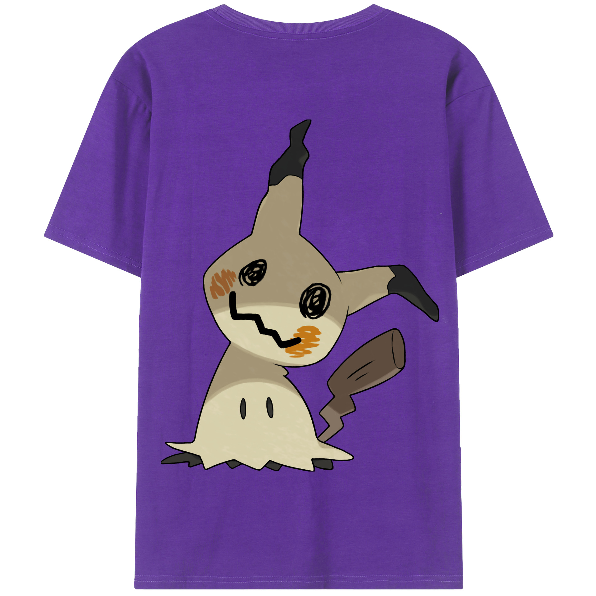 （画像用） ポケットモンスター Pokémon 綿100％半袖Tシャツ（背面プリント）