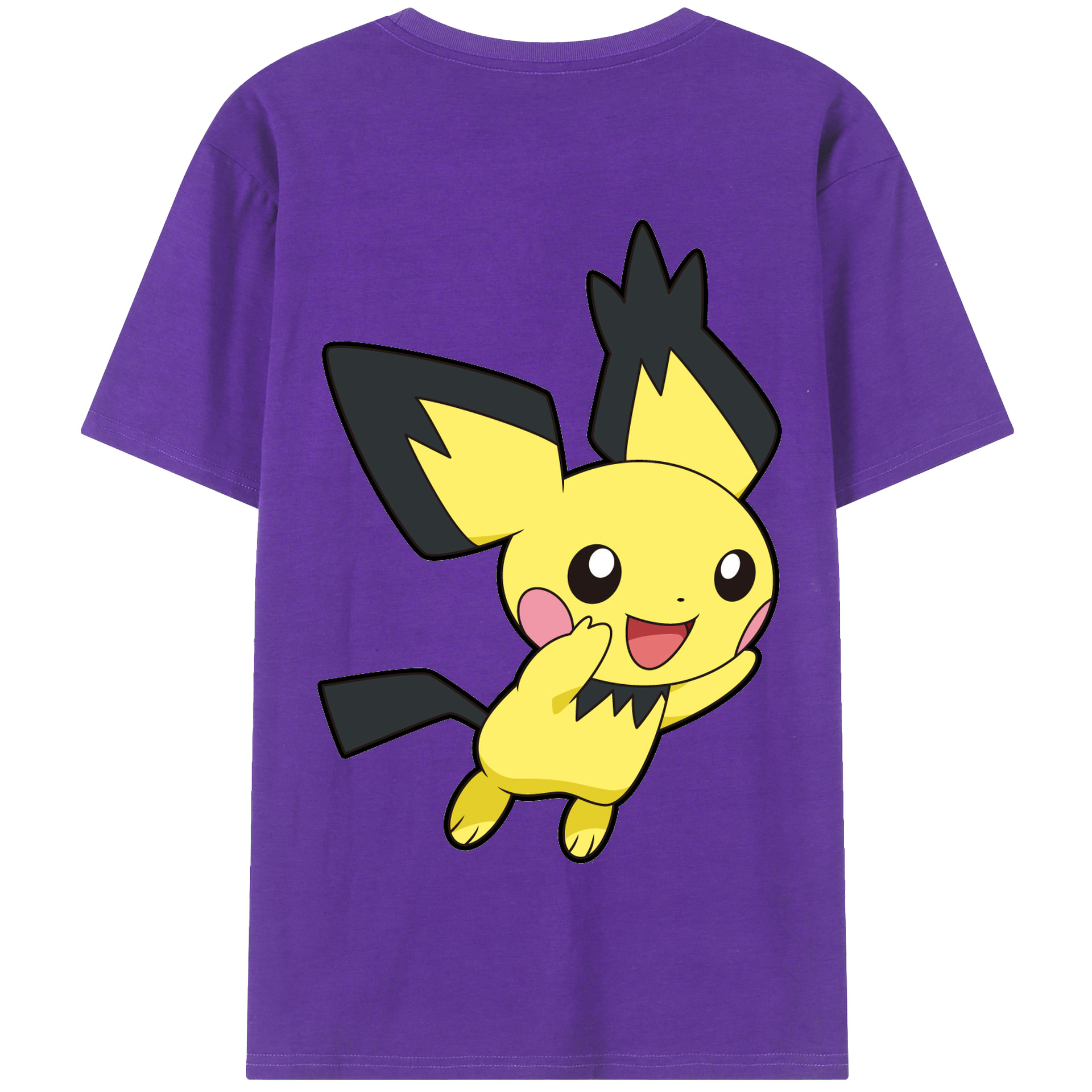（画像用） ポケットモンスター Pokémon 綿100％半袖Tシャツ（背面プリント）