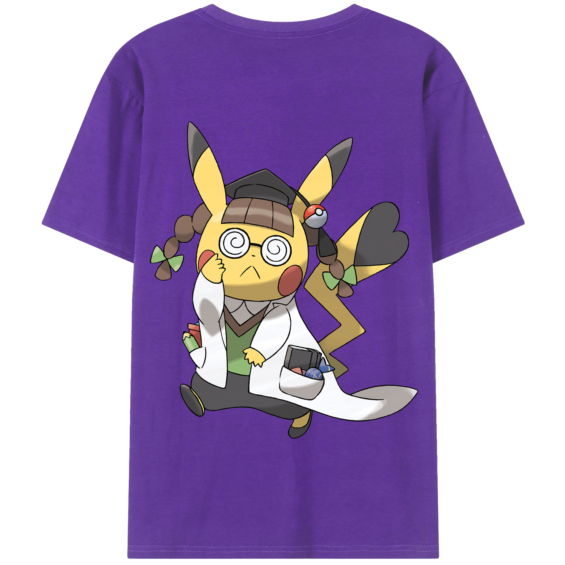 （画像用） ポケットモンスター Pokémon 綿100％半袖Tシャツ（背面プリント）