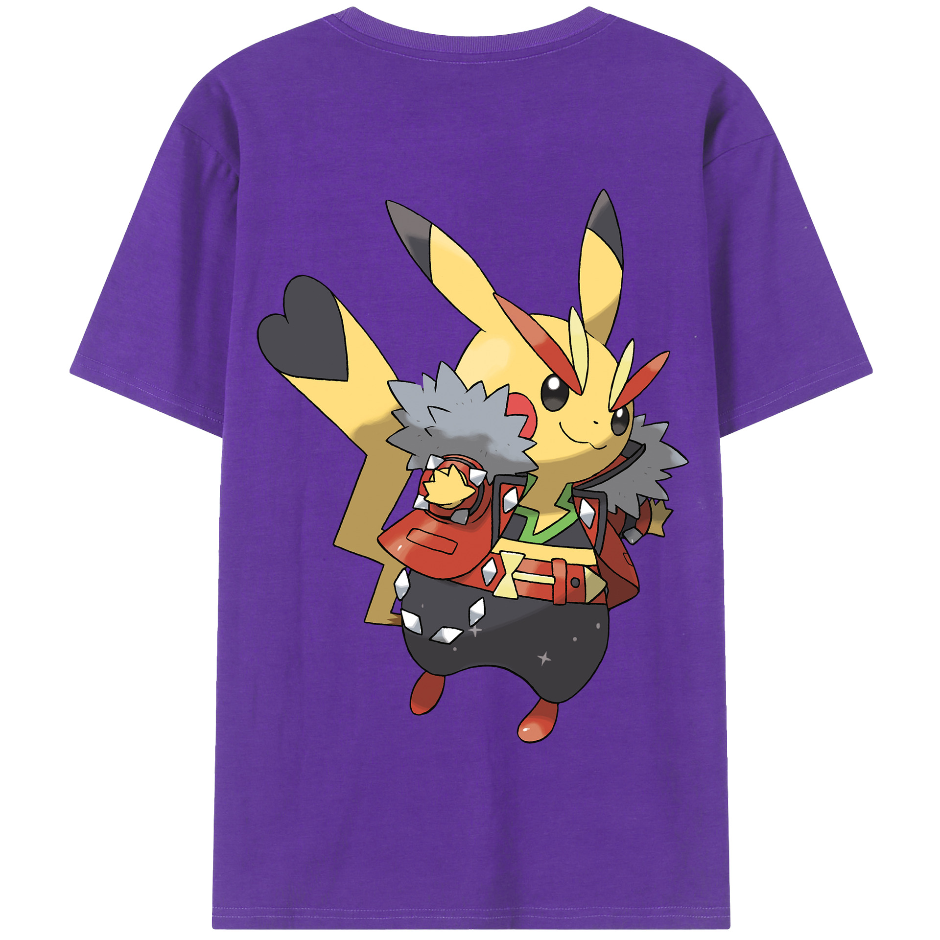 （画像用） ポケットモンスター Pokémon 綿100％半袖Tシャツ（背面プリント）