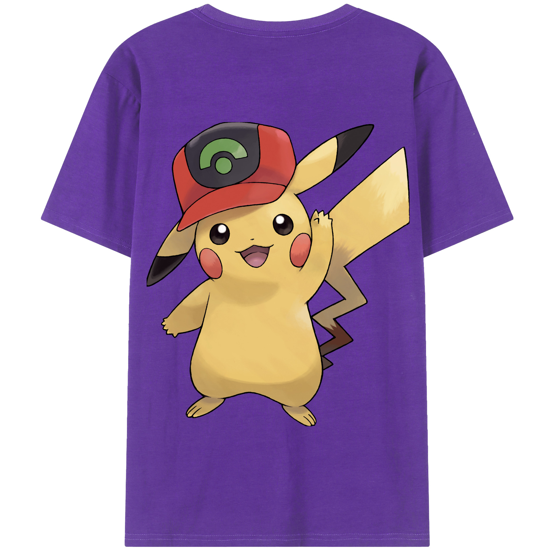 （画像用） ポケットモンスター Pokémon 綿100％半袖Tシャツ（背面プリント）