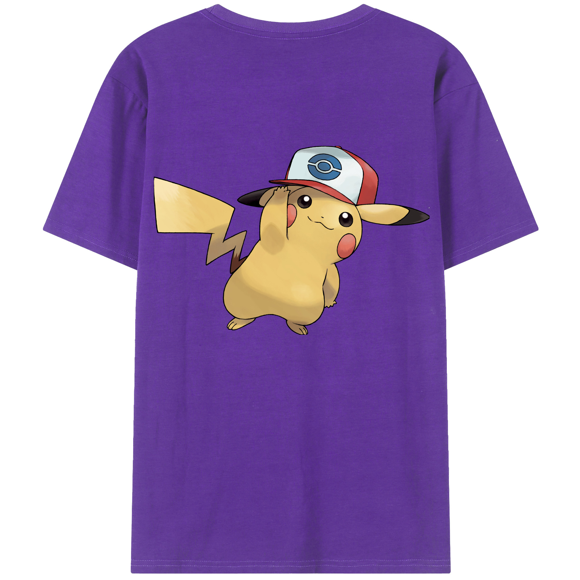 （画像用） ポケットモンスター Pokémon 綿100％半袖Tシャツ（背面プリント）