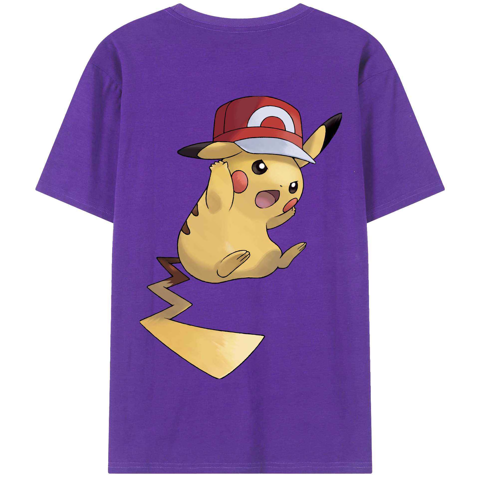 （画像用） ポケットモンスター Pokémon 綿100％半袖Tシャツ（背面プリント）