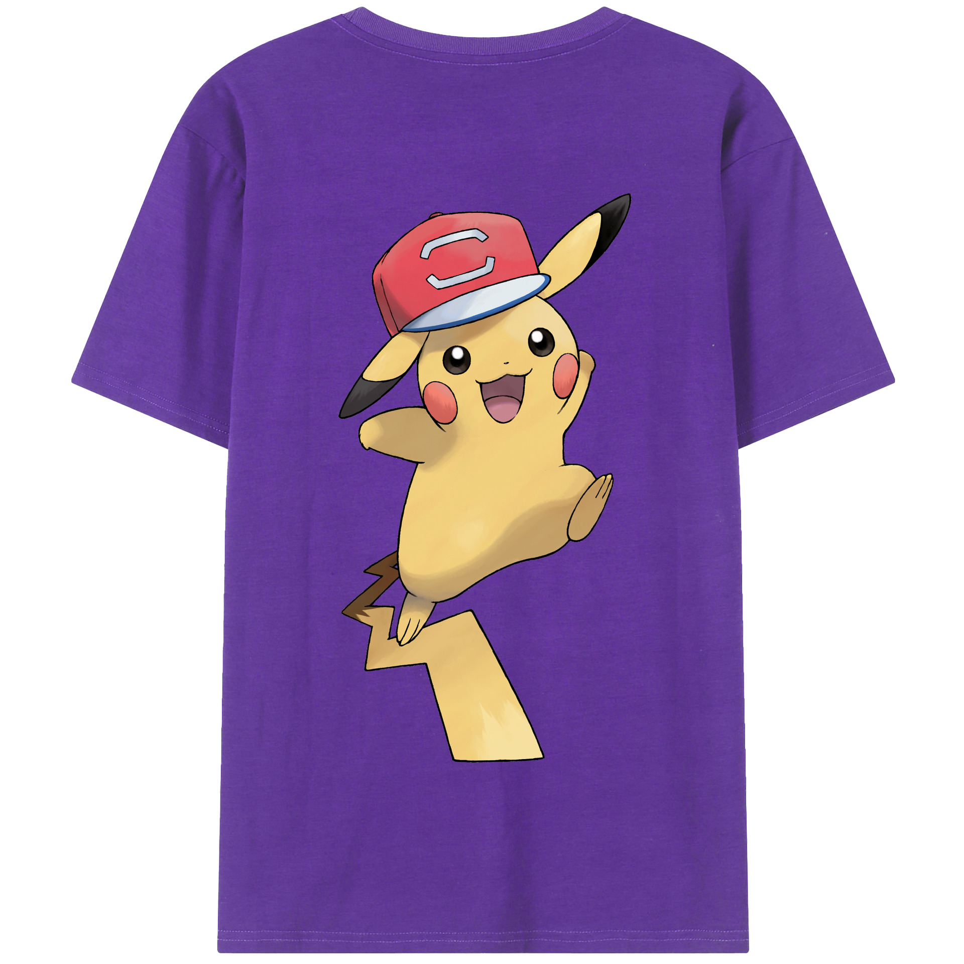 （画像用） ポケットモンスター Pokémon 綿100％半袖Tシャツ（背面プリント）