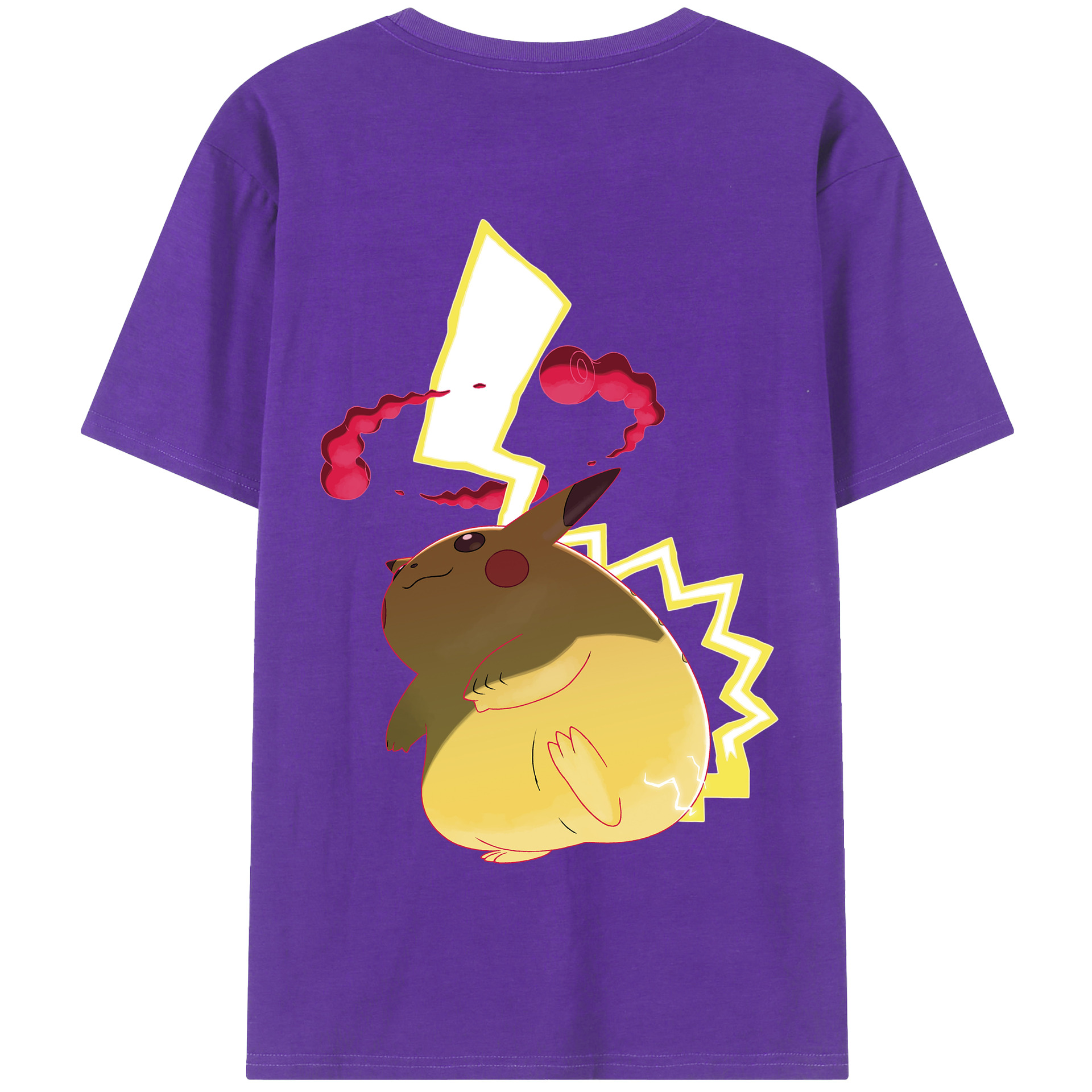 （画像用） ポケットモンスター Pokémon 綿100％半袖Tシャツ（背面プリント）