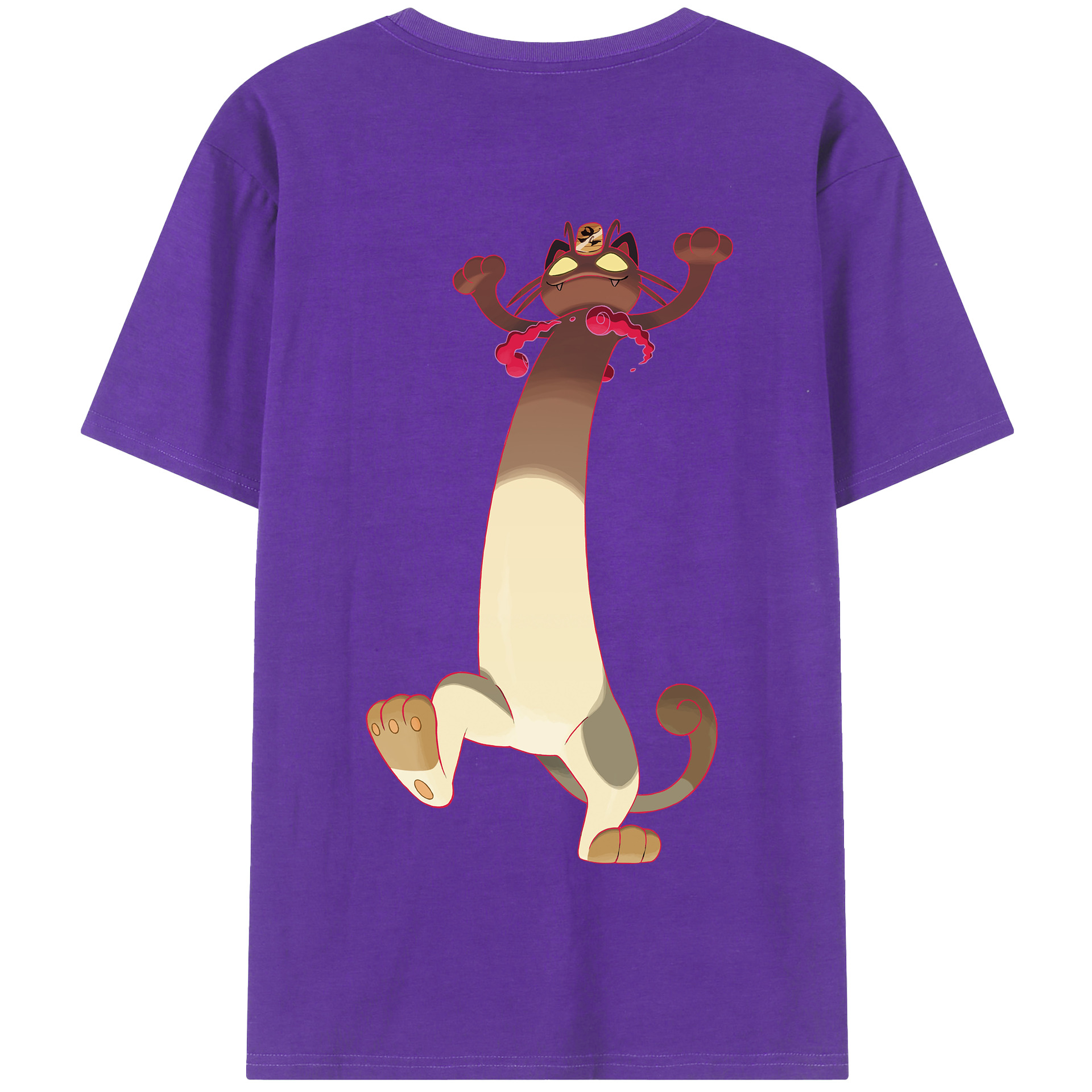 （画像用） ポケットモンスター Pokémon 綿100％半袖Tシャツ（背面プリント）