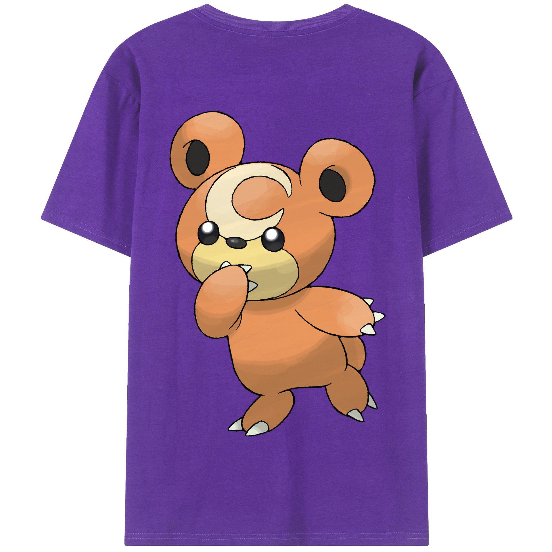 （画像用） ポケットモンスター Pokémon 綿100％半袖Tシャツ（背面プリント）