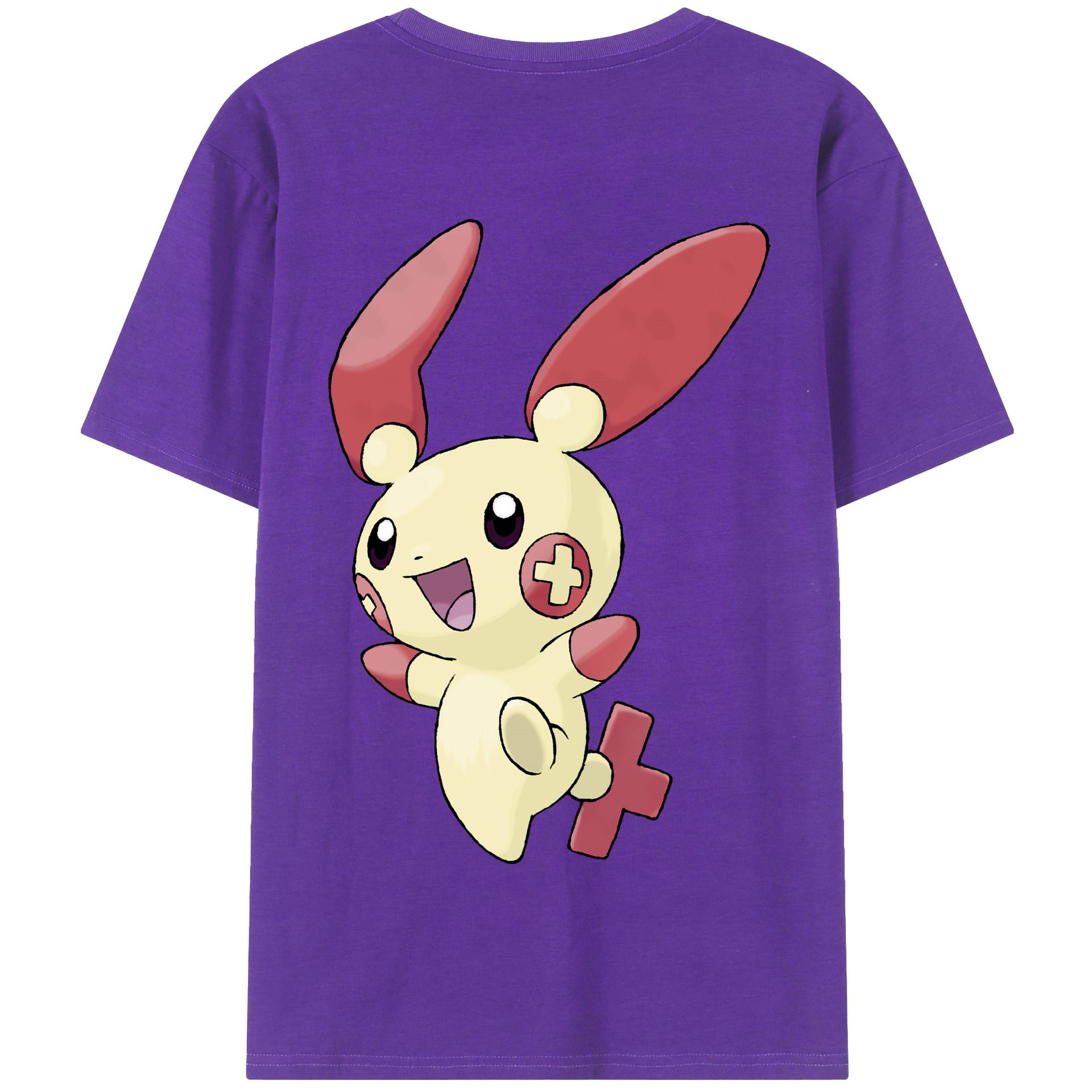 （画像用） ポケットモンスター Pokémon 綿100％半袖Tシャツ（背面プリント）