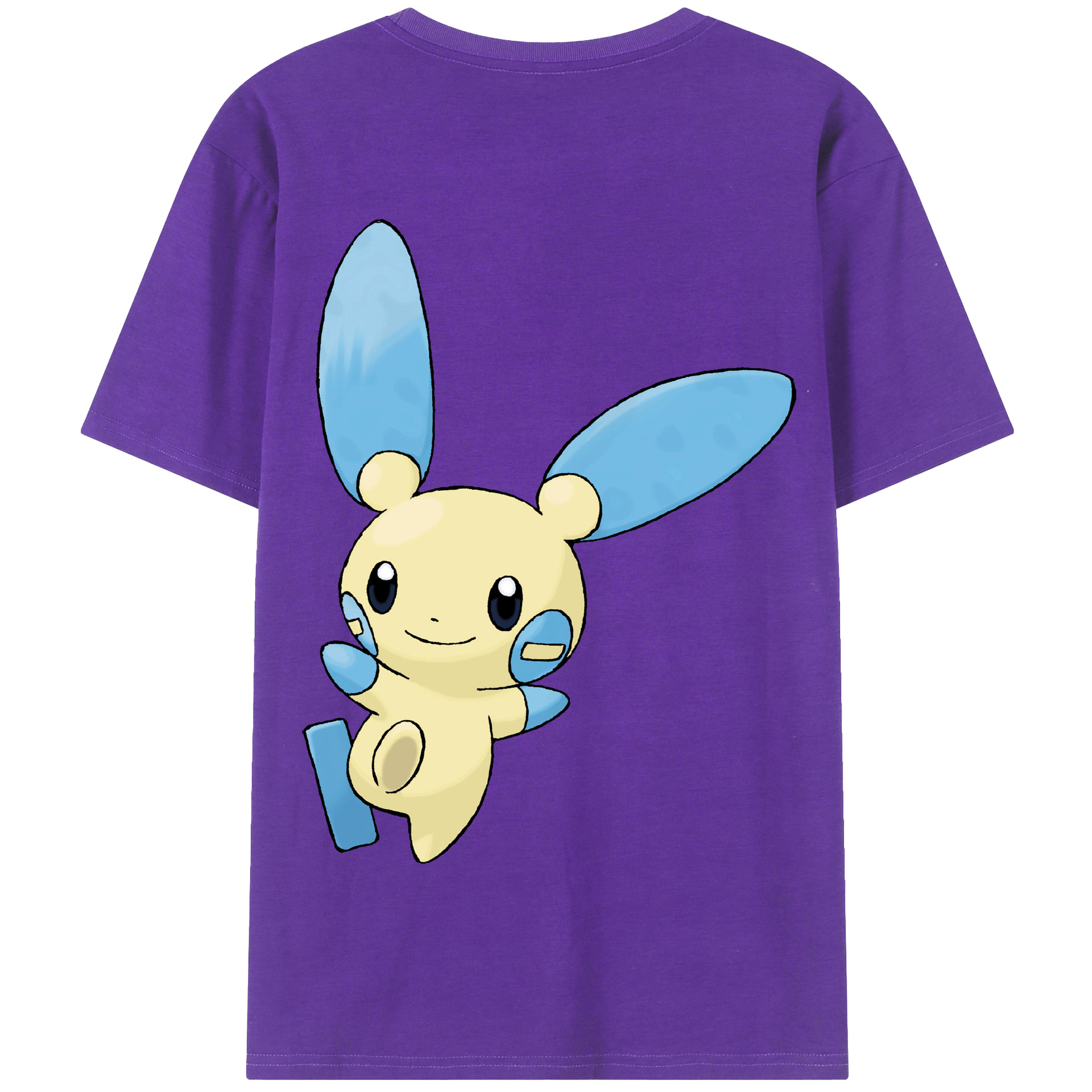 （画像用） ポケットモンスター Pokémon 綿100％半袖Tシャツ（背面プリント）