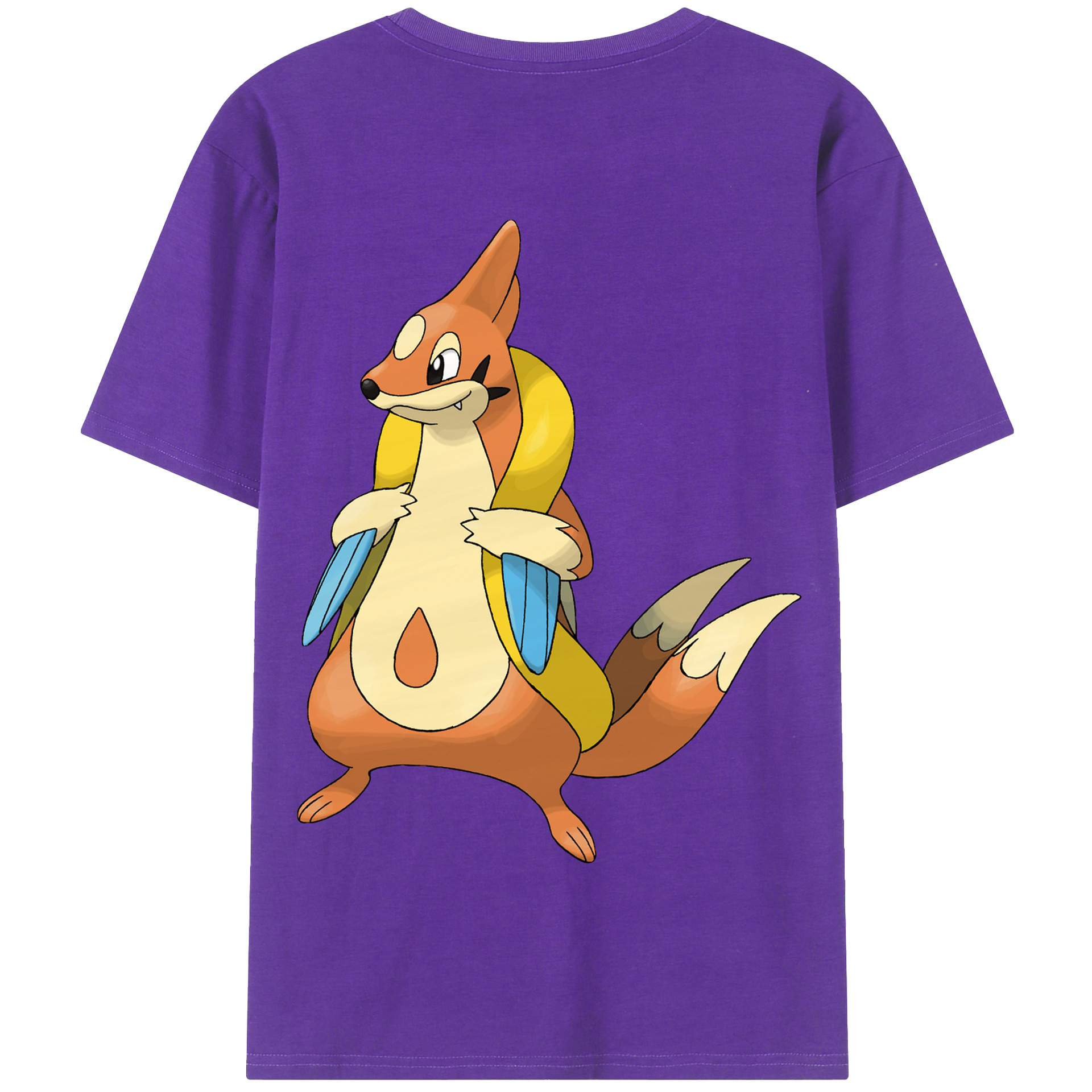 （画像用） ポケットモンスター Pokémon 綿100％半袖Tシャツ（背面プリント）