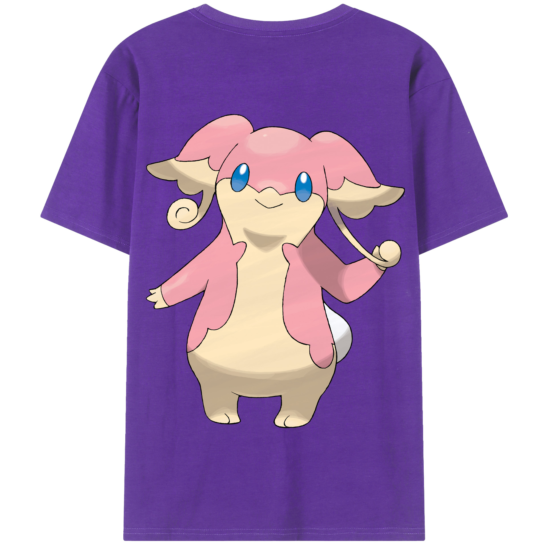 （画像用） ポケットモンスター Pokémon 綿100％半袖Tシャツ（背面プリント）