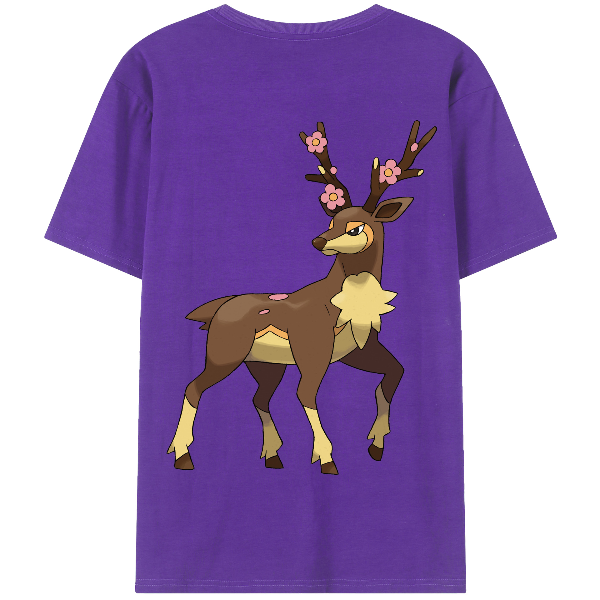 （画像用） ポケットモンスター Pokémon 綿100％半袖Tシャツ（背面プリント）