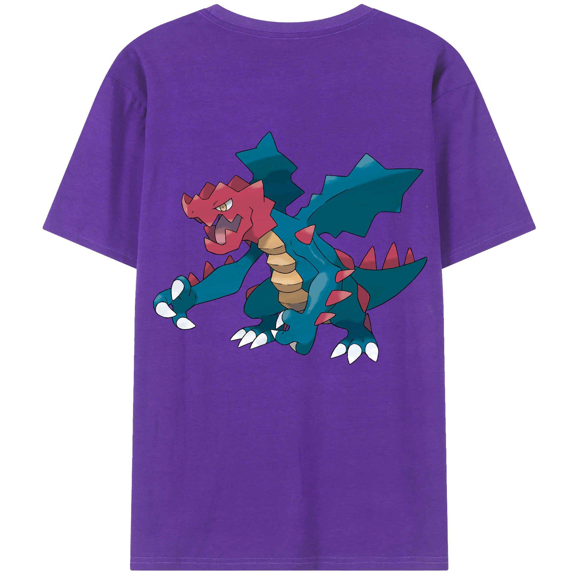 （画像用） ポケットモンスター Pokémon 綿100％半袖Tシャツ（背面プリント）