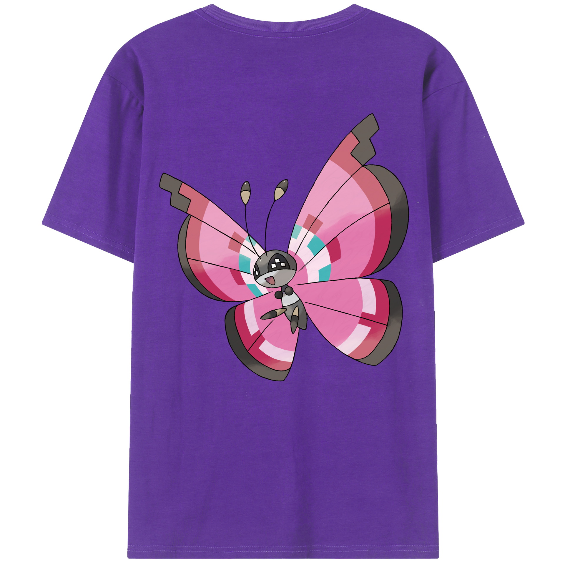（画像用） ポケットモンスター Pokémon 綿100％半袖Tシャツ（背面プリント）