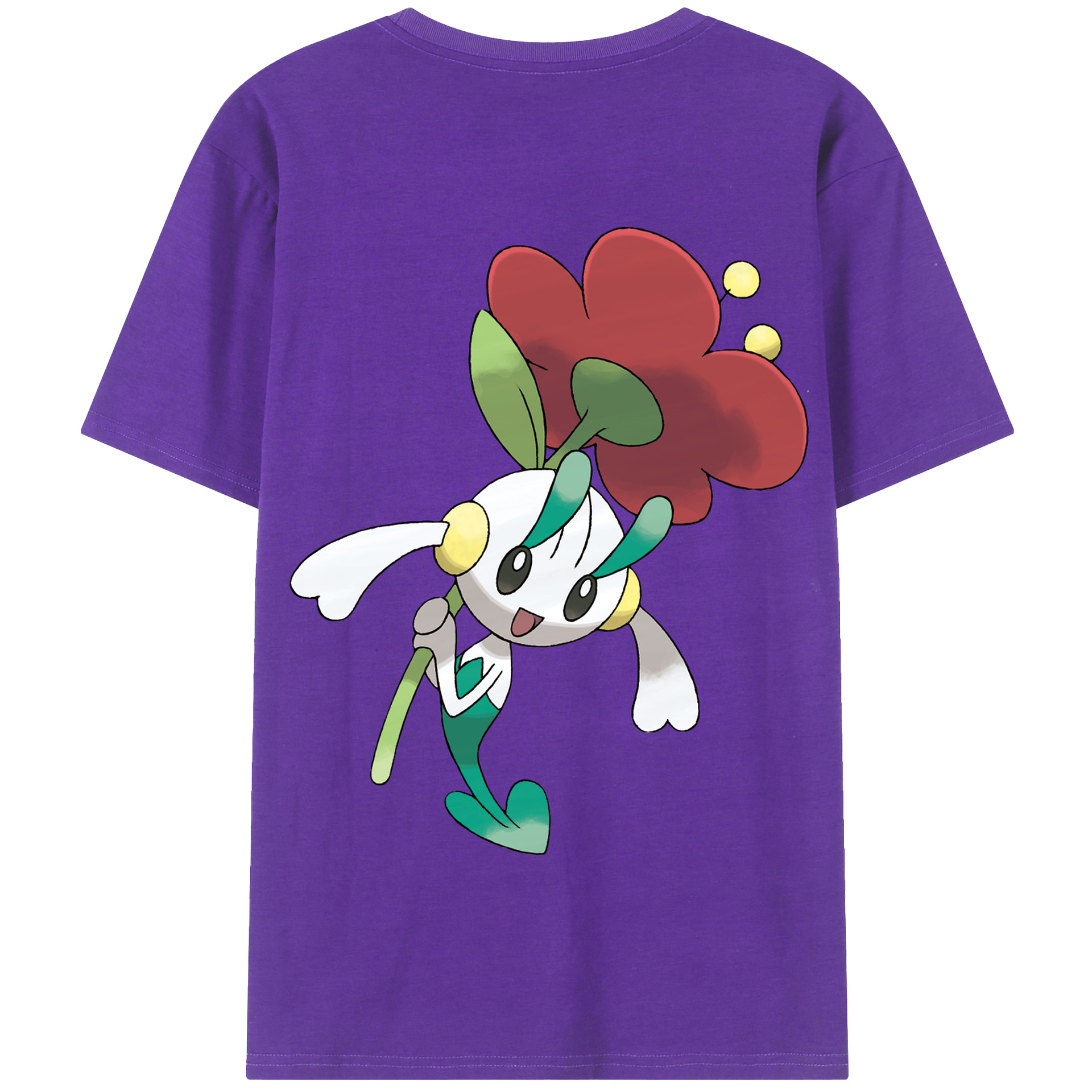 （画像用） ポケットモンスター Pokémon 綿100％半袖Tシャツ（背面プリント）