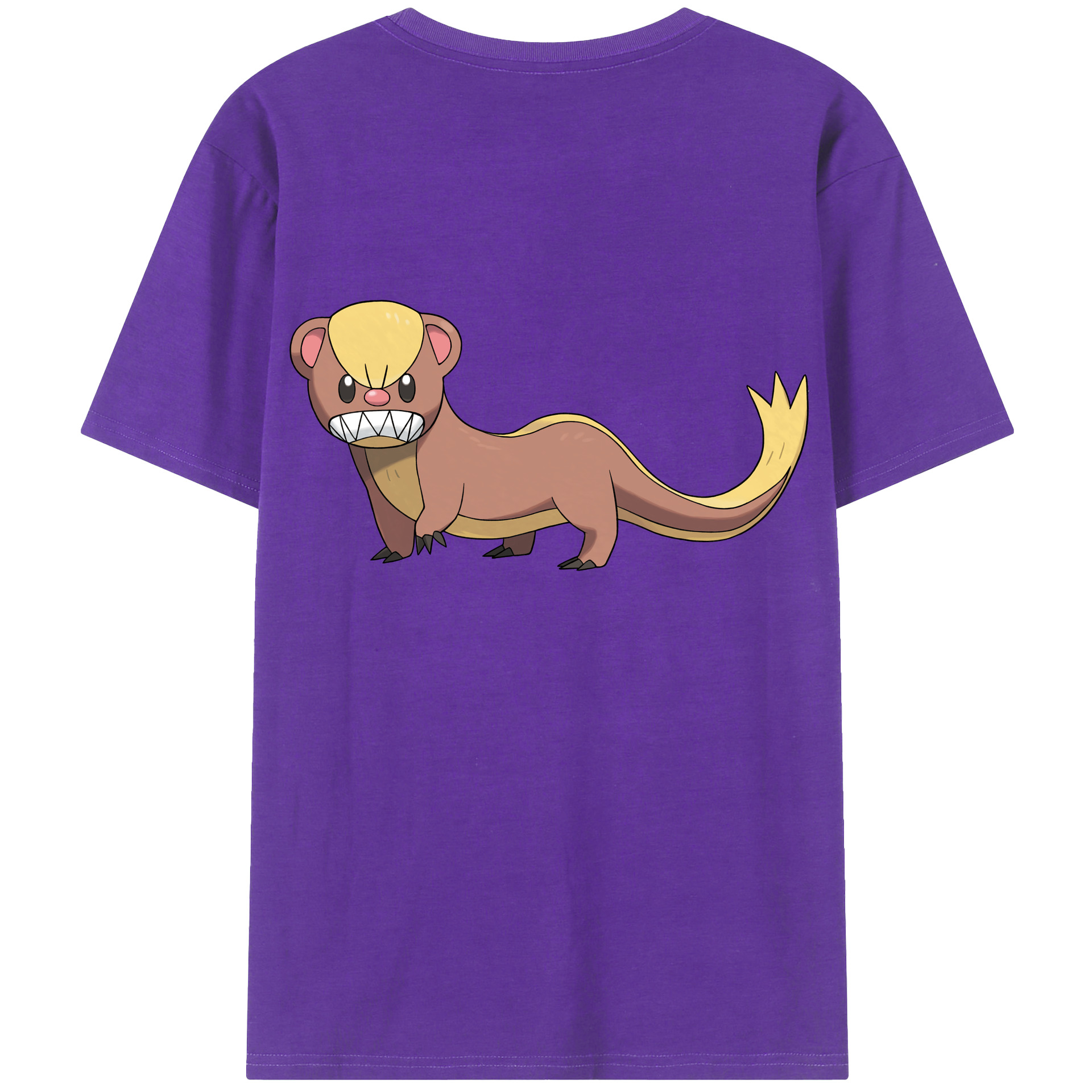 （画像用） ポケットモンスター Pokémon 綿100％半袖Tシャツ（背面プリント）