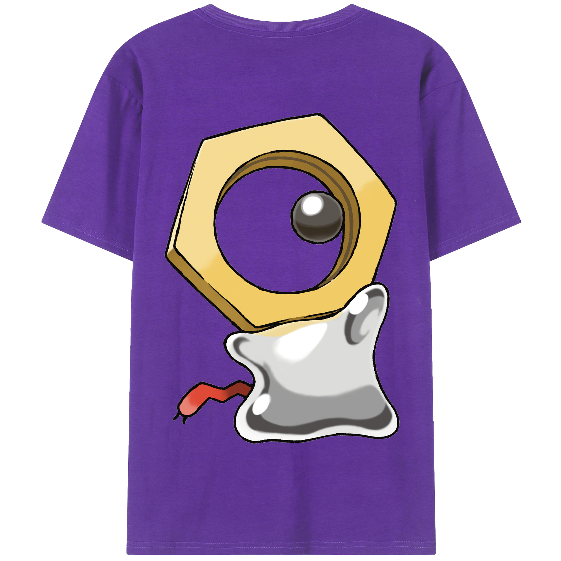 （画像用） ポケットモンスター Pokémon 綿100％半袖Tシャツ（背面プリント）