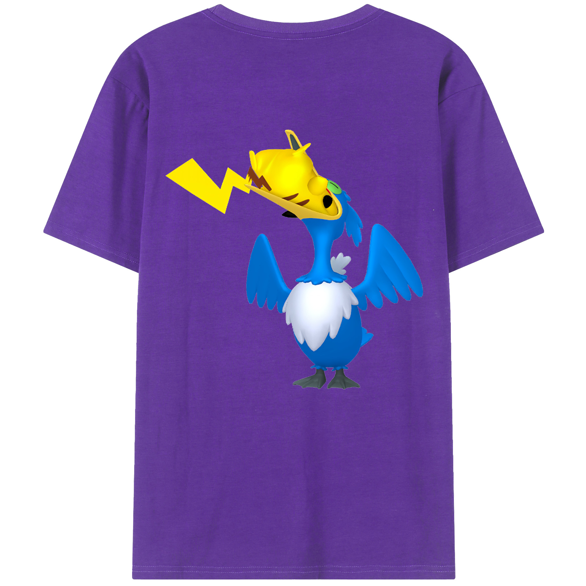 （画像用） ポケットモンスター Pokémon 綿100％半袖Tシャツ（背面プリント）