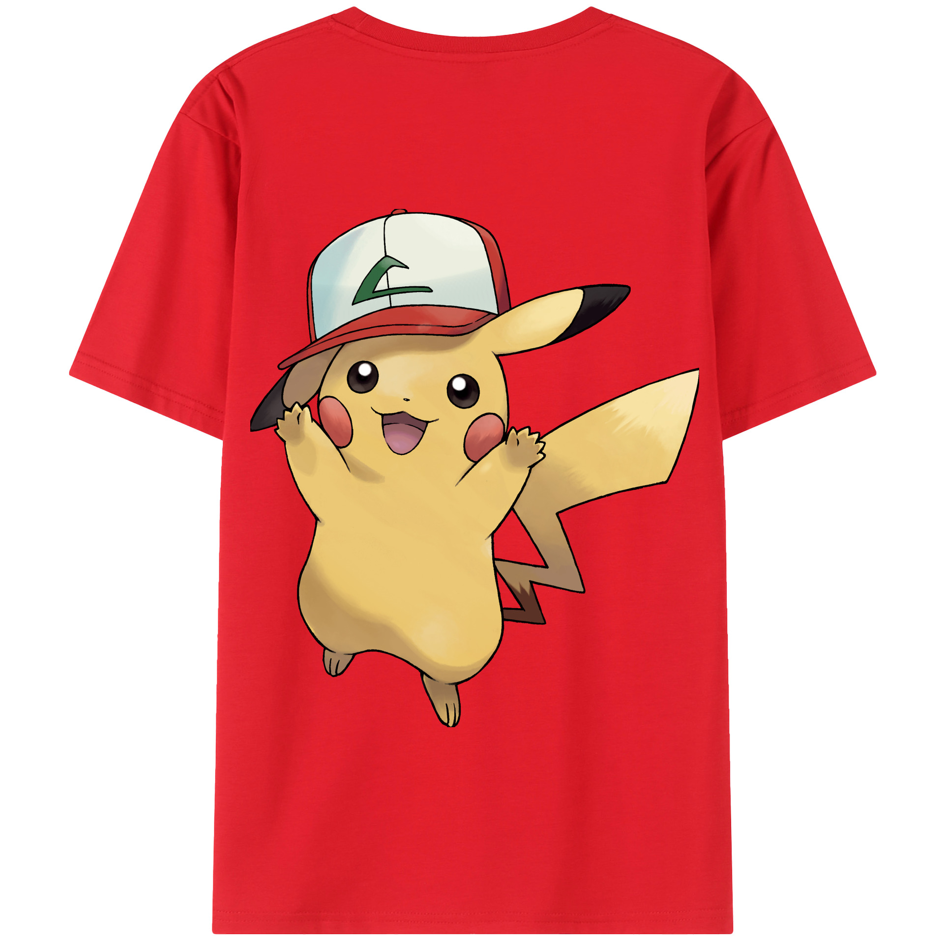 （画像用） ポケットモンスター Pokémon 綿100％半袖Tシャツ（背面プリント）