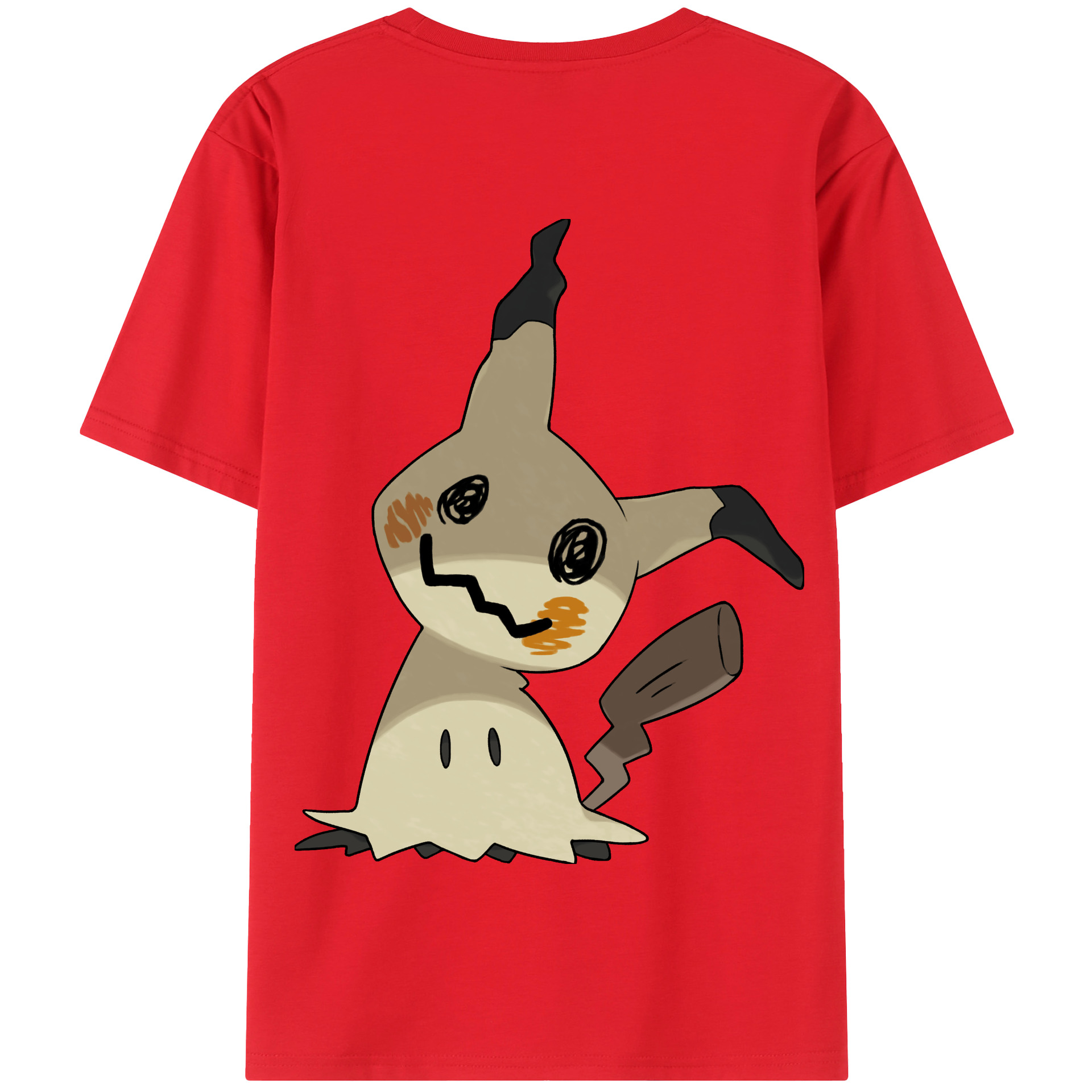 （画像用） ポケットモンスター Pokémon 綿100％半袖Tシャツ（背面プリント）