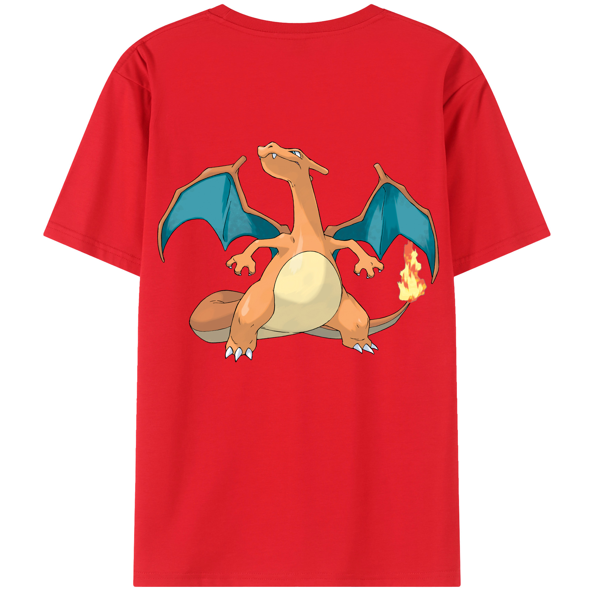 （画像用） ポケットモンスター Pokémon 綿100％半袖Tシャツ（背面プリント）