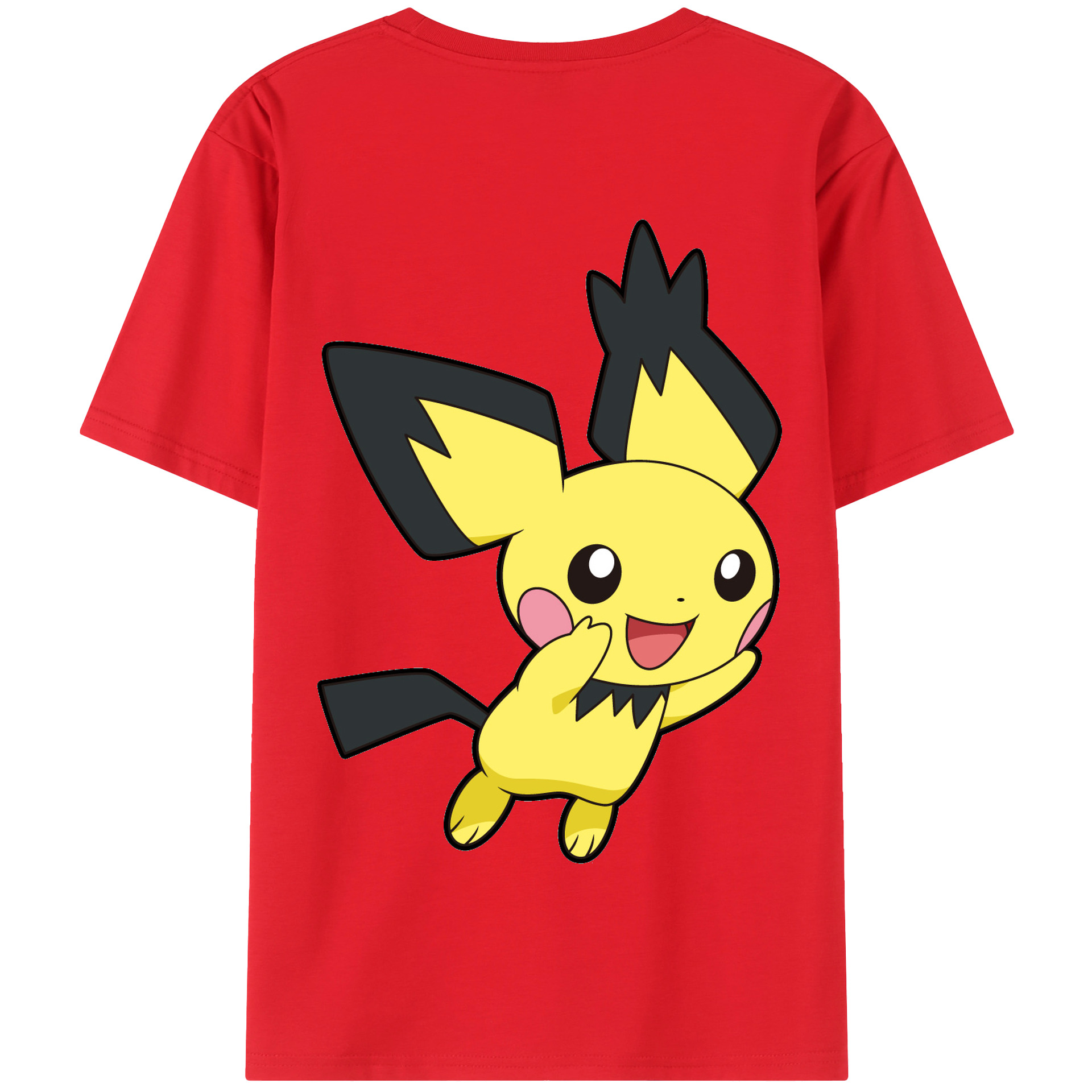 （画像用） ポケットモンスター Pokémon 綿100％半袖Tシャツ（背面プリント）