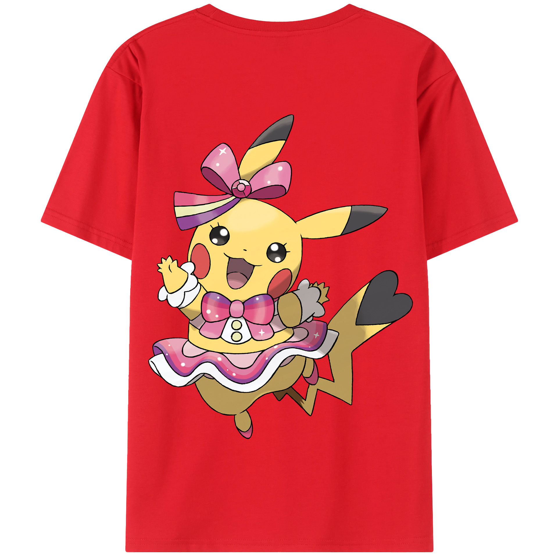 （画像用） ポケットモンスター Pokémon 綿100％半袖Tシャツ（背面プリント）