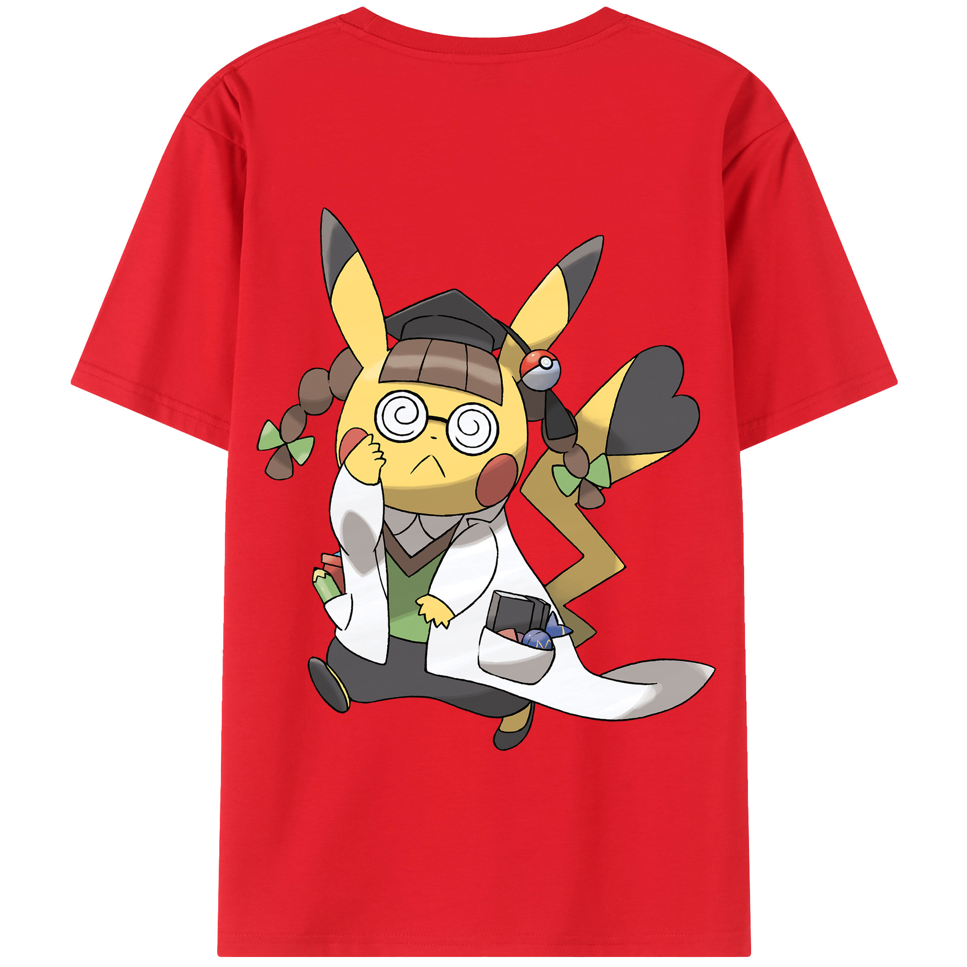 （画像用） ポケットモンスター Pokémon 綿100％半袖Tシャツ（背面プリント）