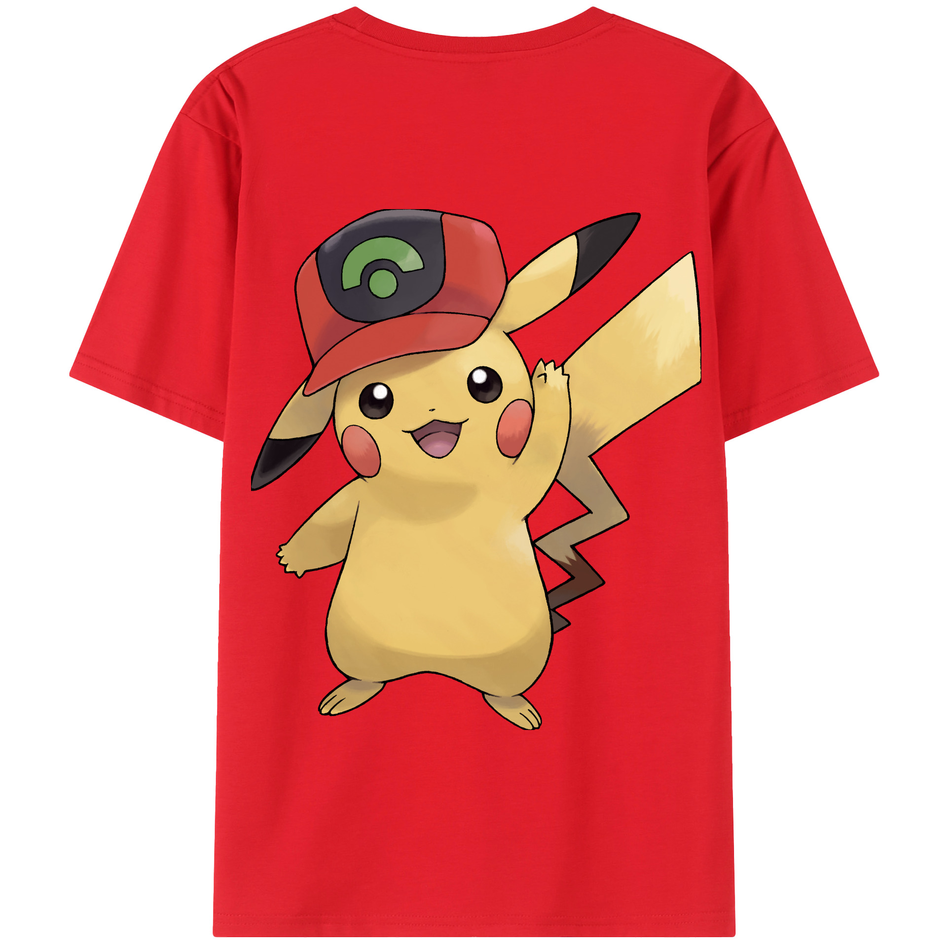 （画像用） ポケットモンスター Pokémon 綿100％半袖Tシャツ（背面プリント）
