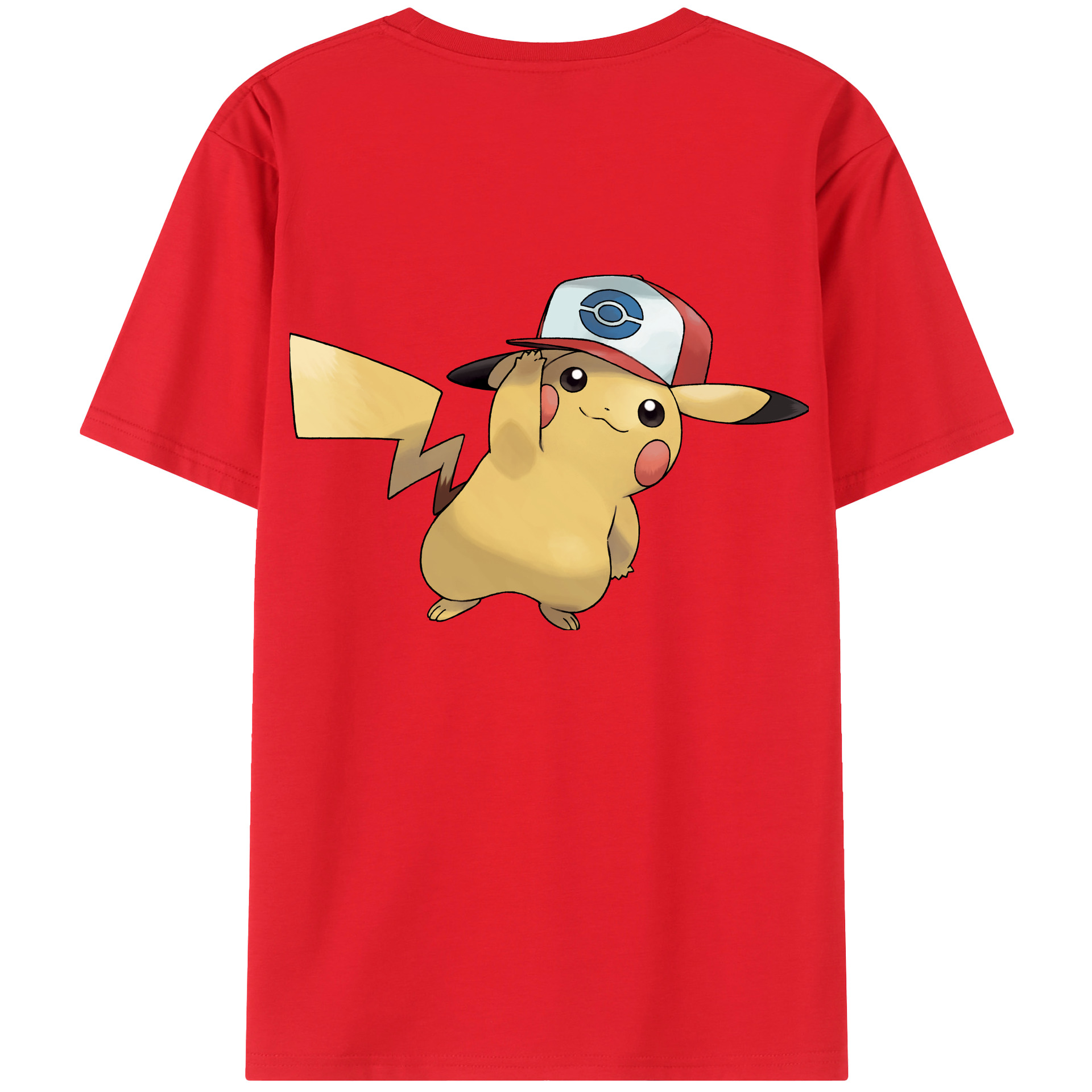 （画像用） ポケットモンスター Pokémon 綿100％半袖Tシャツ（背面プリント）