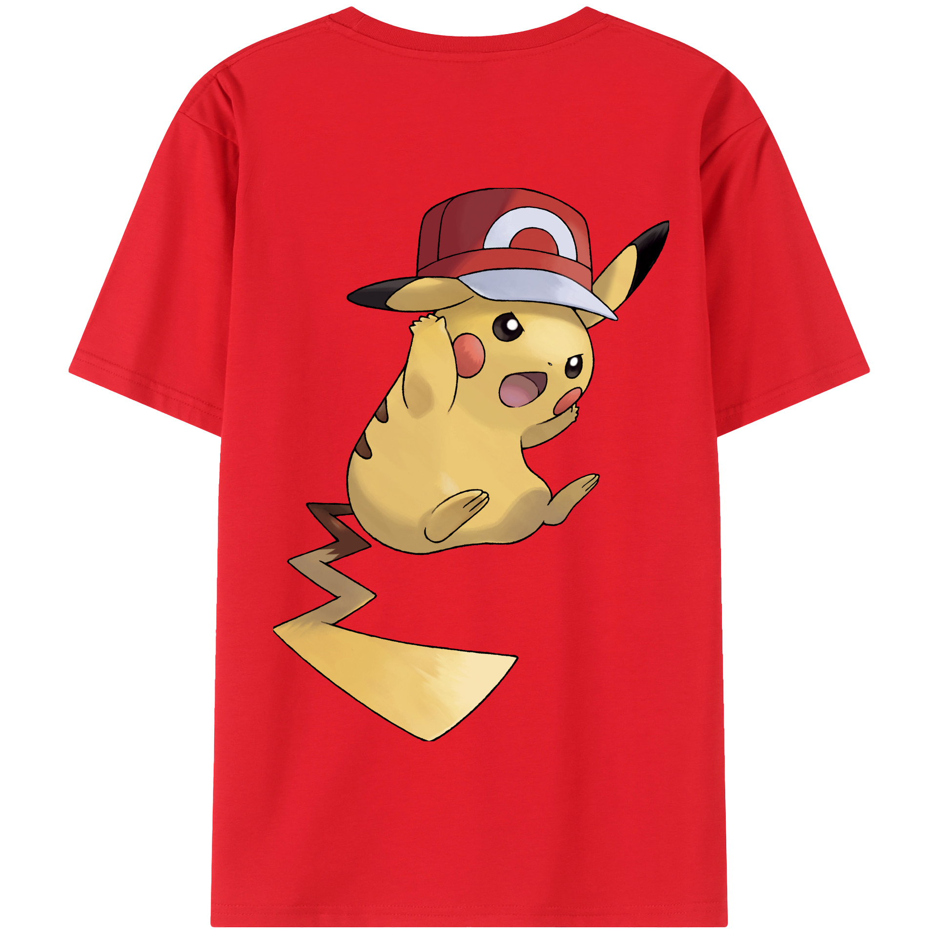 （画像用） ポケットモンスター Pokémon 綿100％半袖Tシャツ（背面プリント）