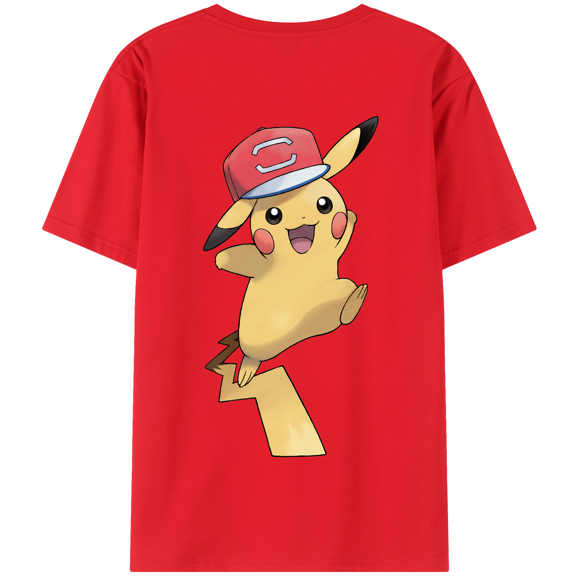 （画像用） ポケットモンスター Pokémon 綿100％半袖Tシャツ（背面プリント）