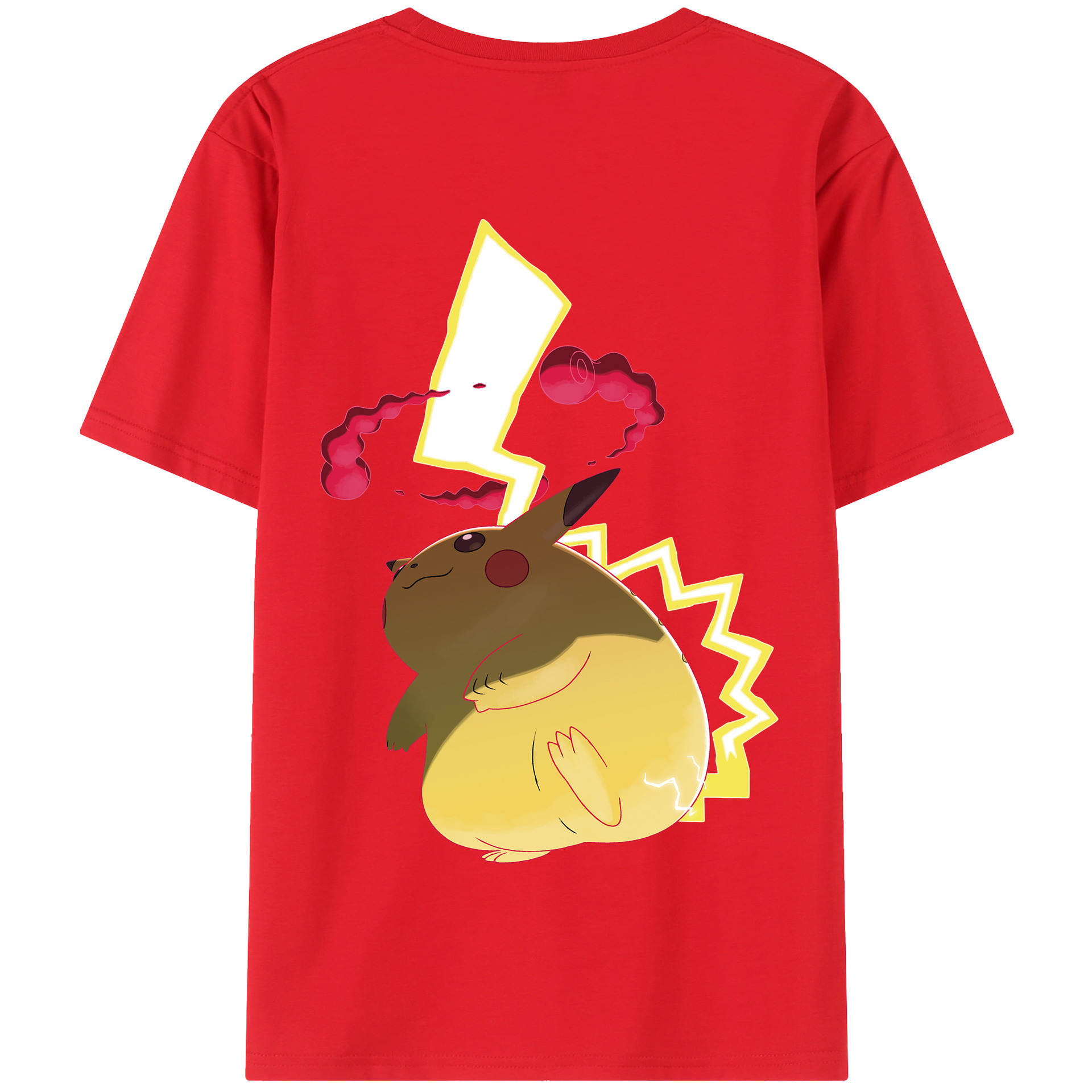 （画像用） ポケットモンスター Pokémon 綿100％半袖Tシャツ（背面プリント）